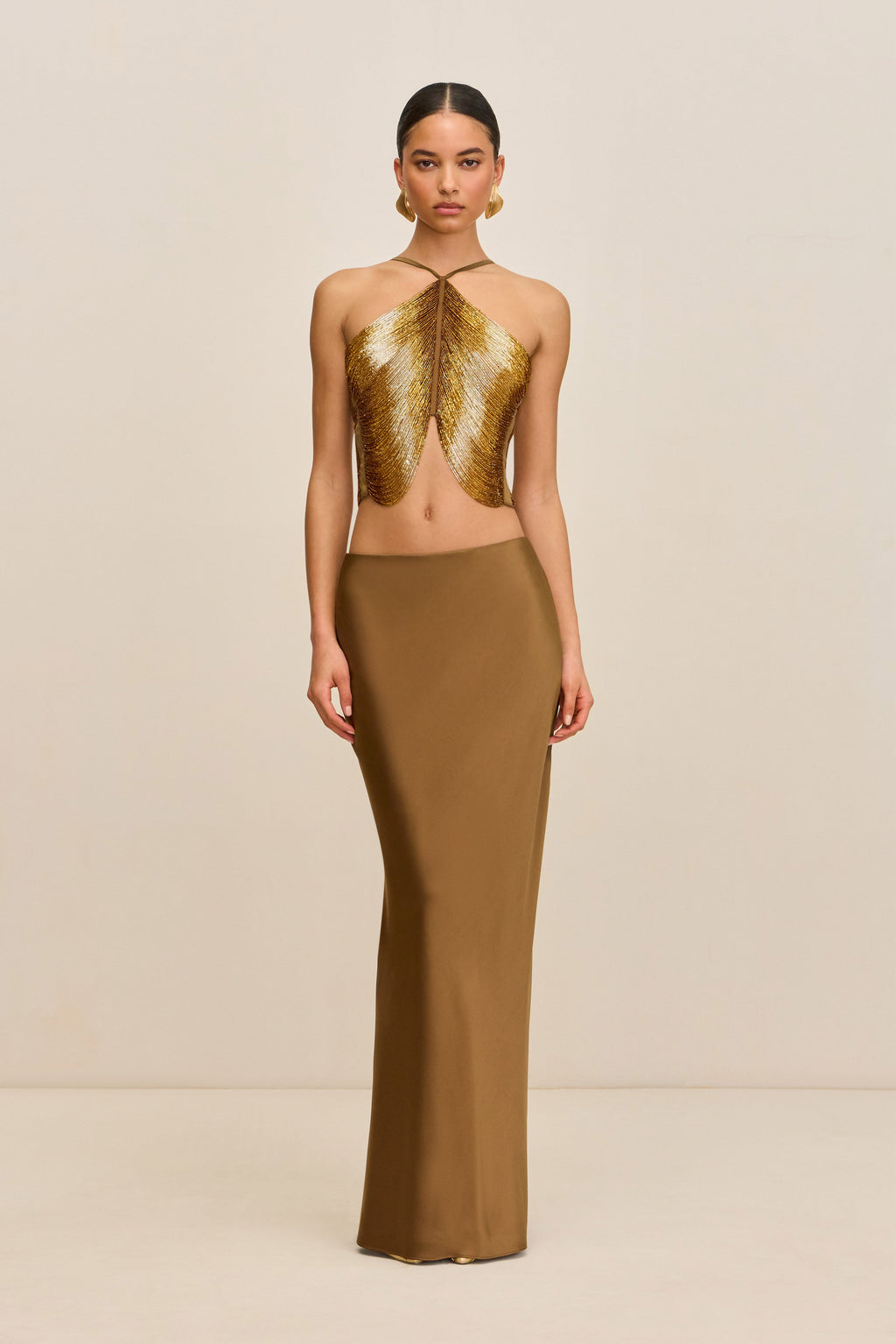 CHANTEL SKIRT - BRONZE