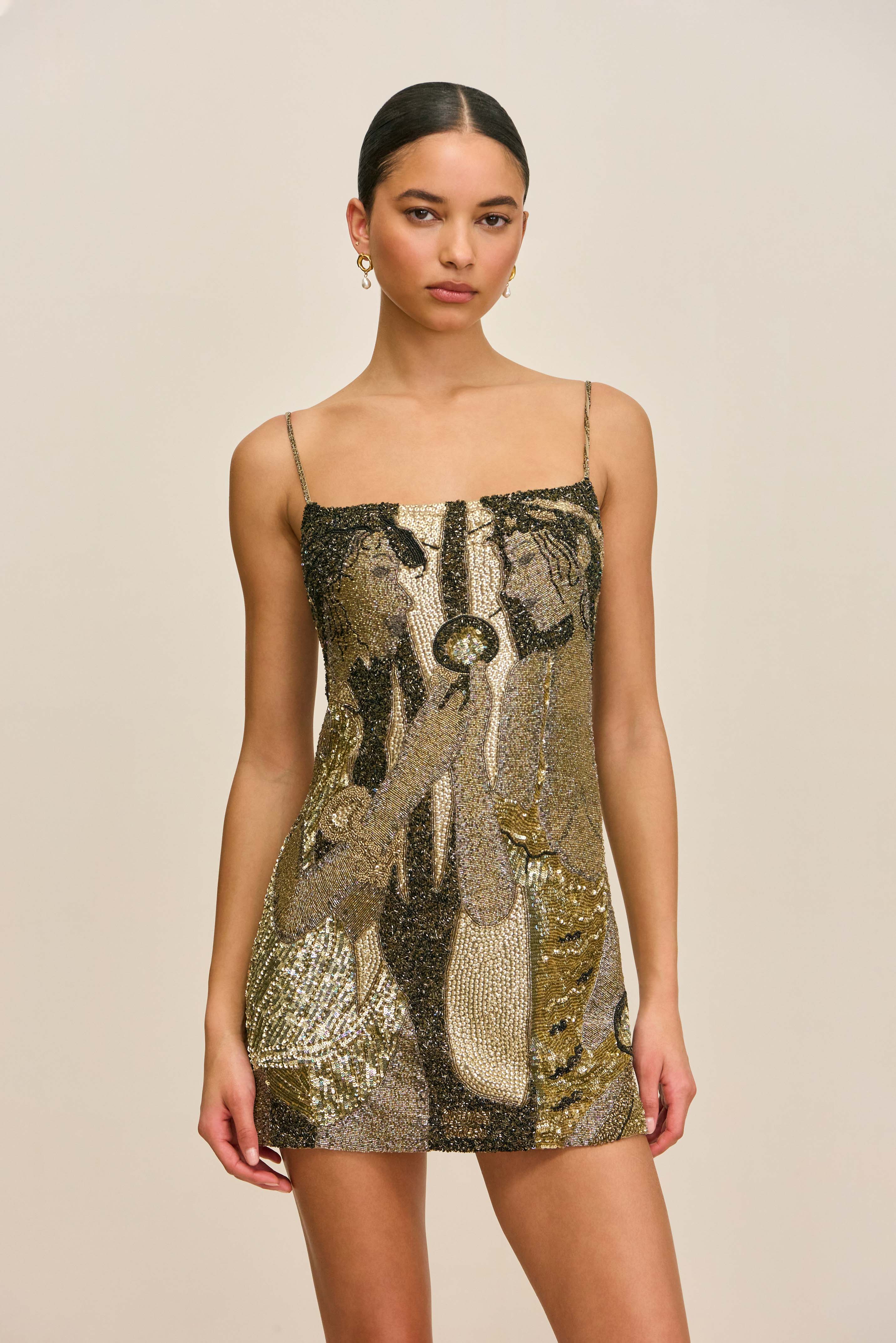 BEBE DRESS - PORTRAIT MULTI