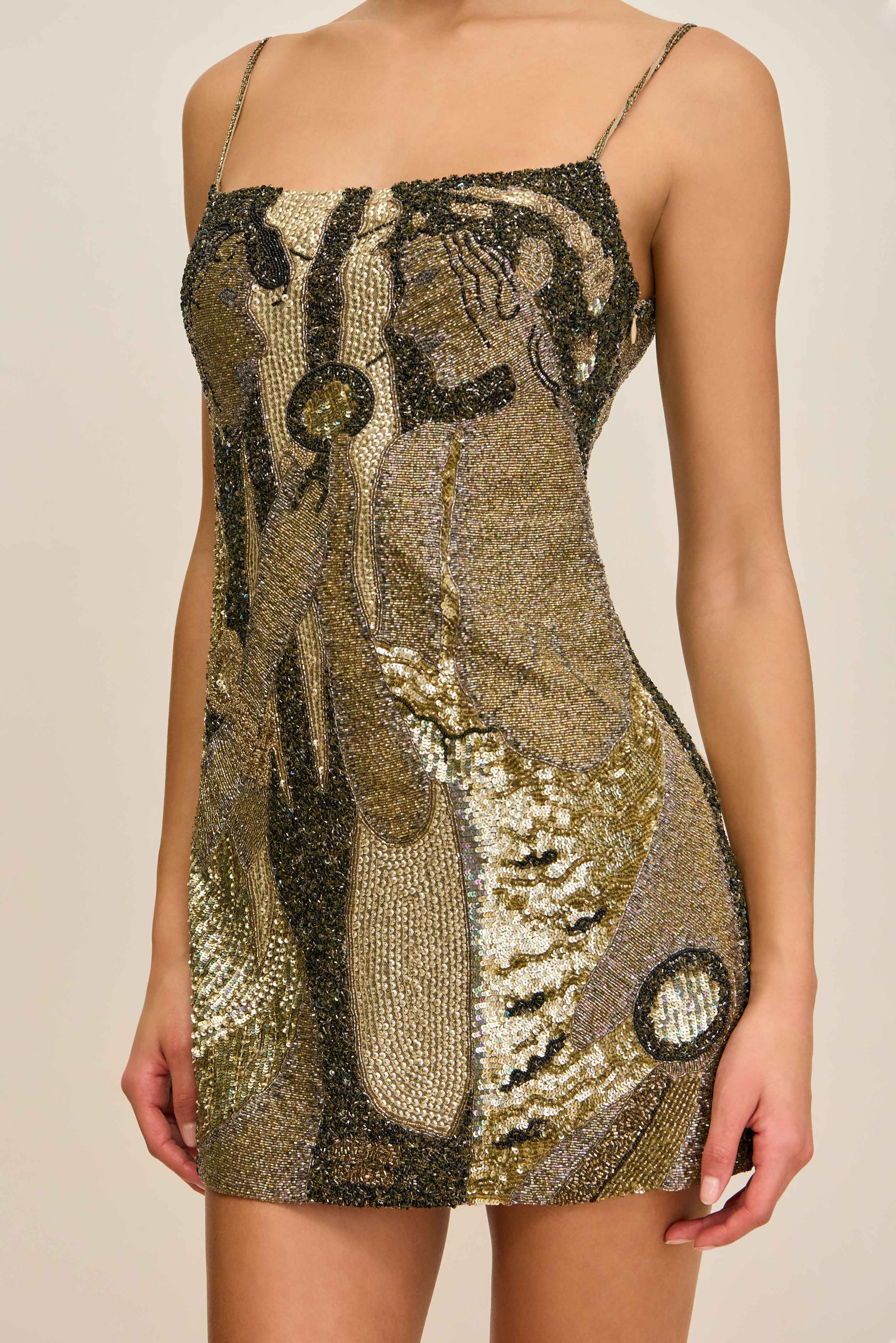 BEBE DRESS - PORTRAIT MULTI