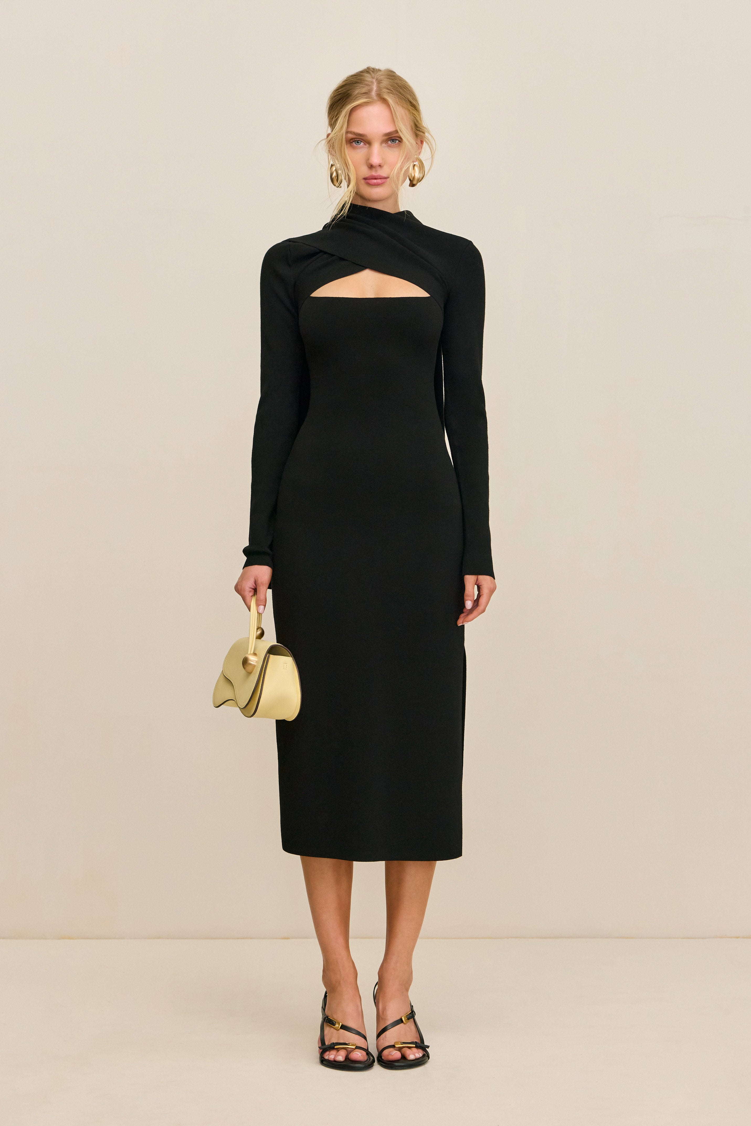 COLETTA KNIT DRESS - BLACK