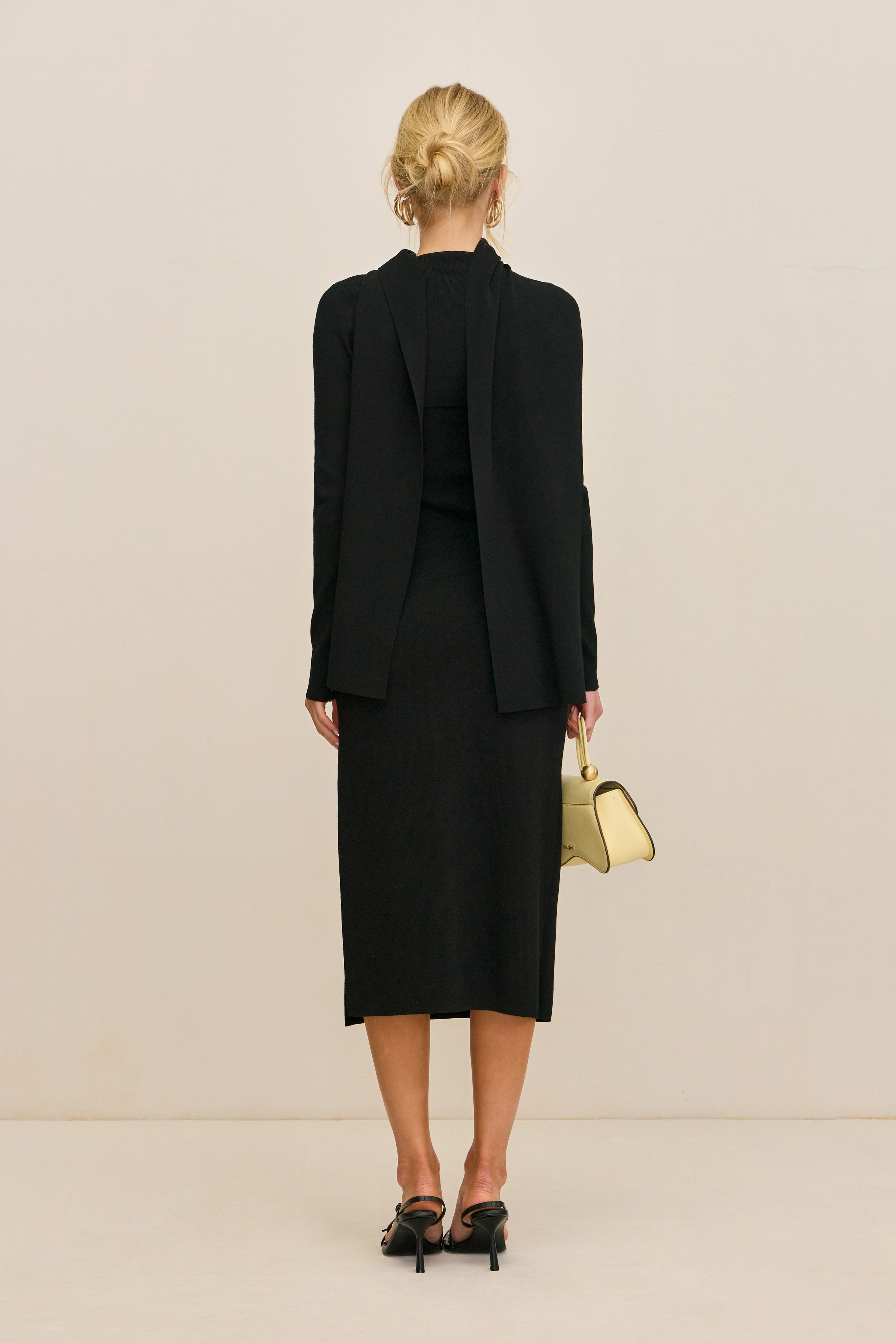 COLETTA KNIT DRESS - BLACK
