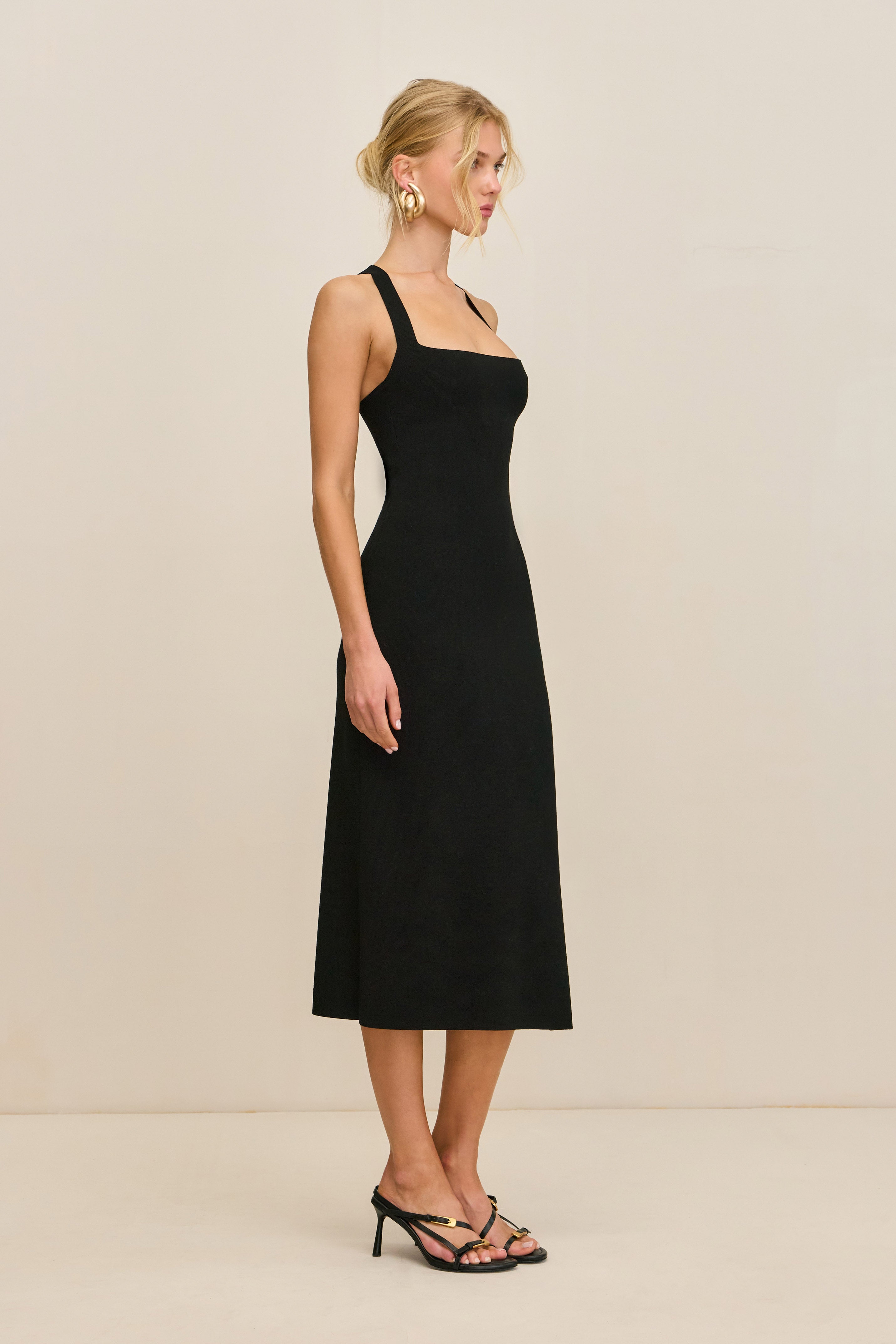 COLETTA KNIT DRESS - BLACK