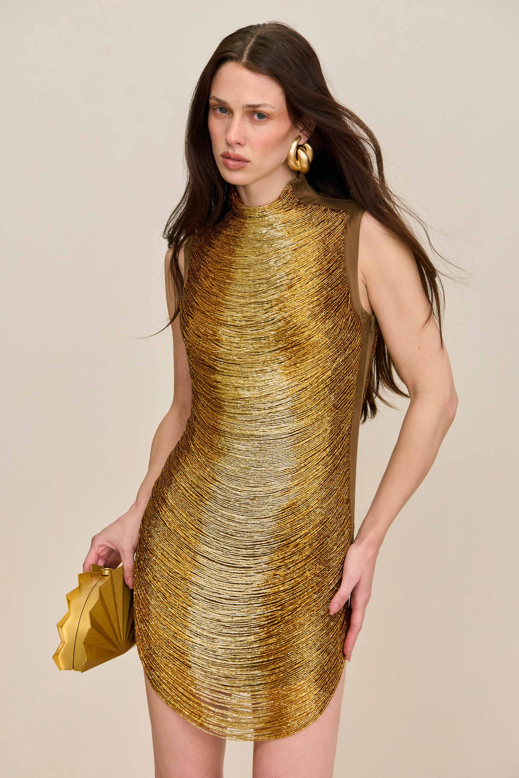 KYMA DRESS - BRONZE
