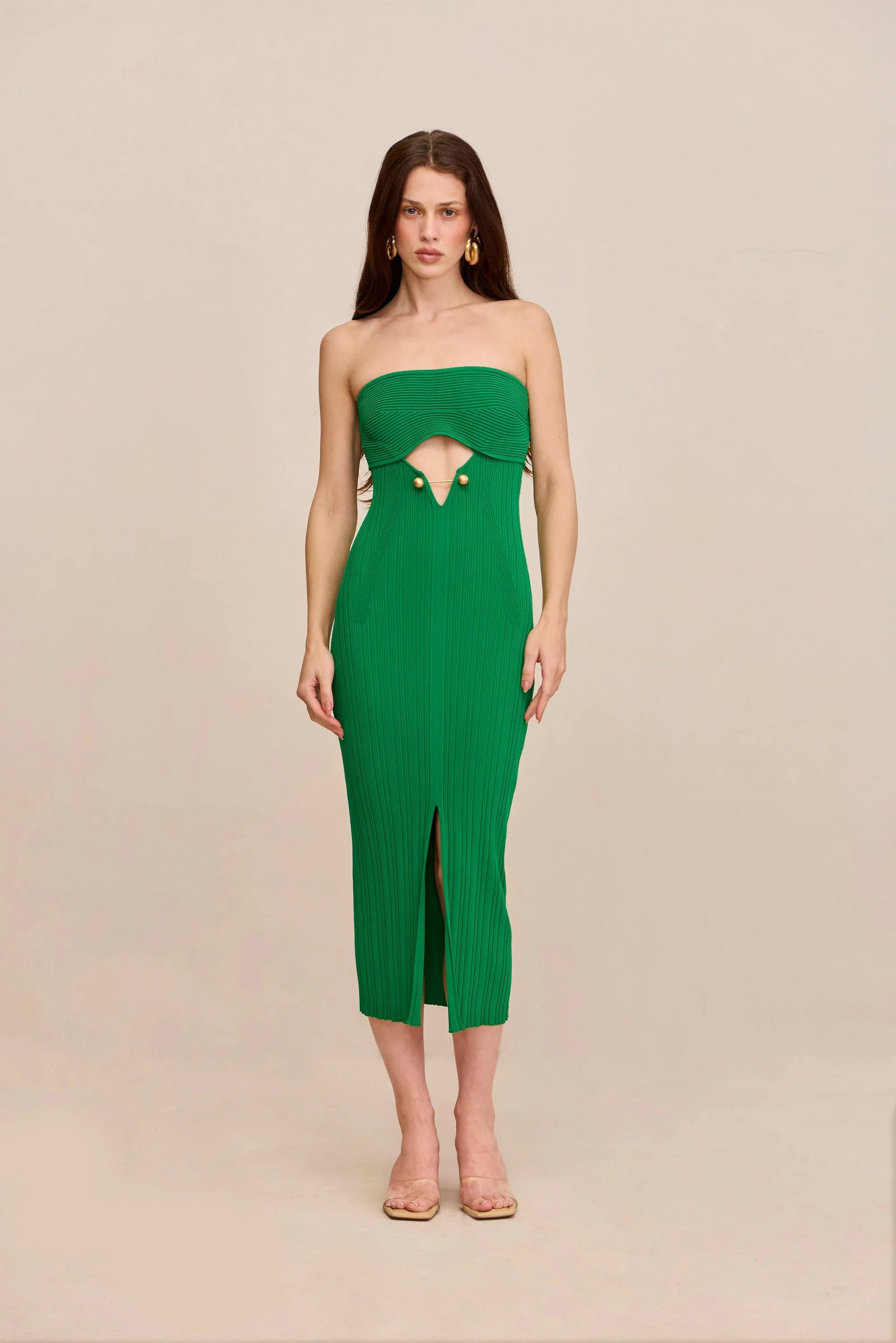 CHRISTY KNIT DRESS - MALACHITE
