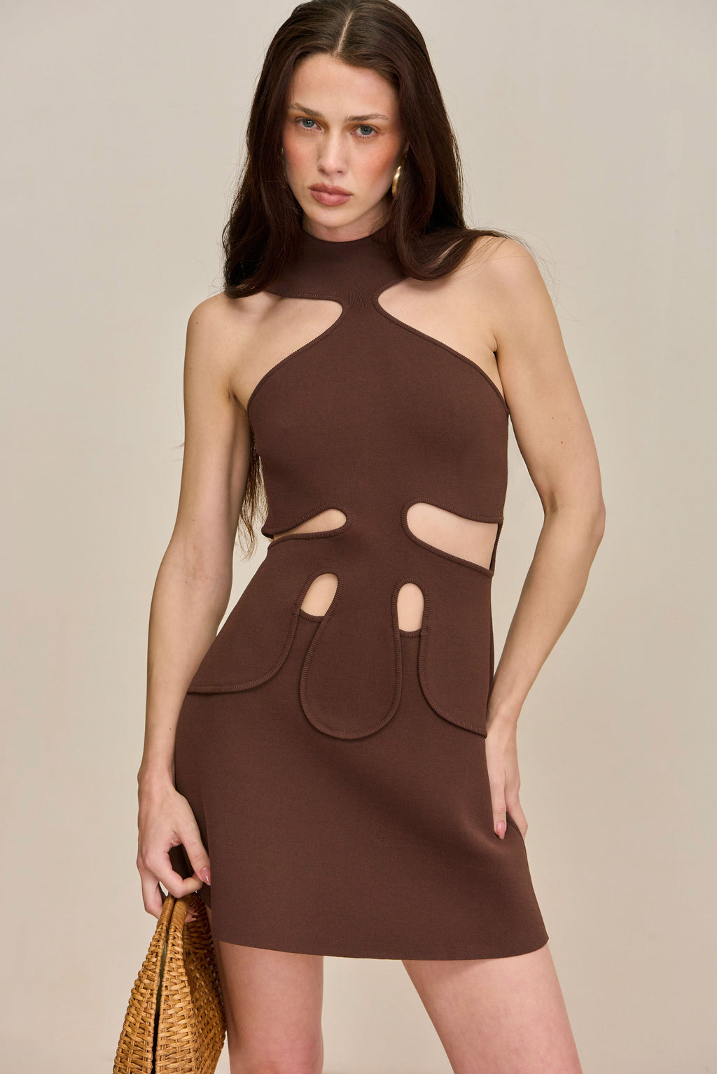 LILLIE KNIT DRESS - JAVA