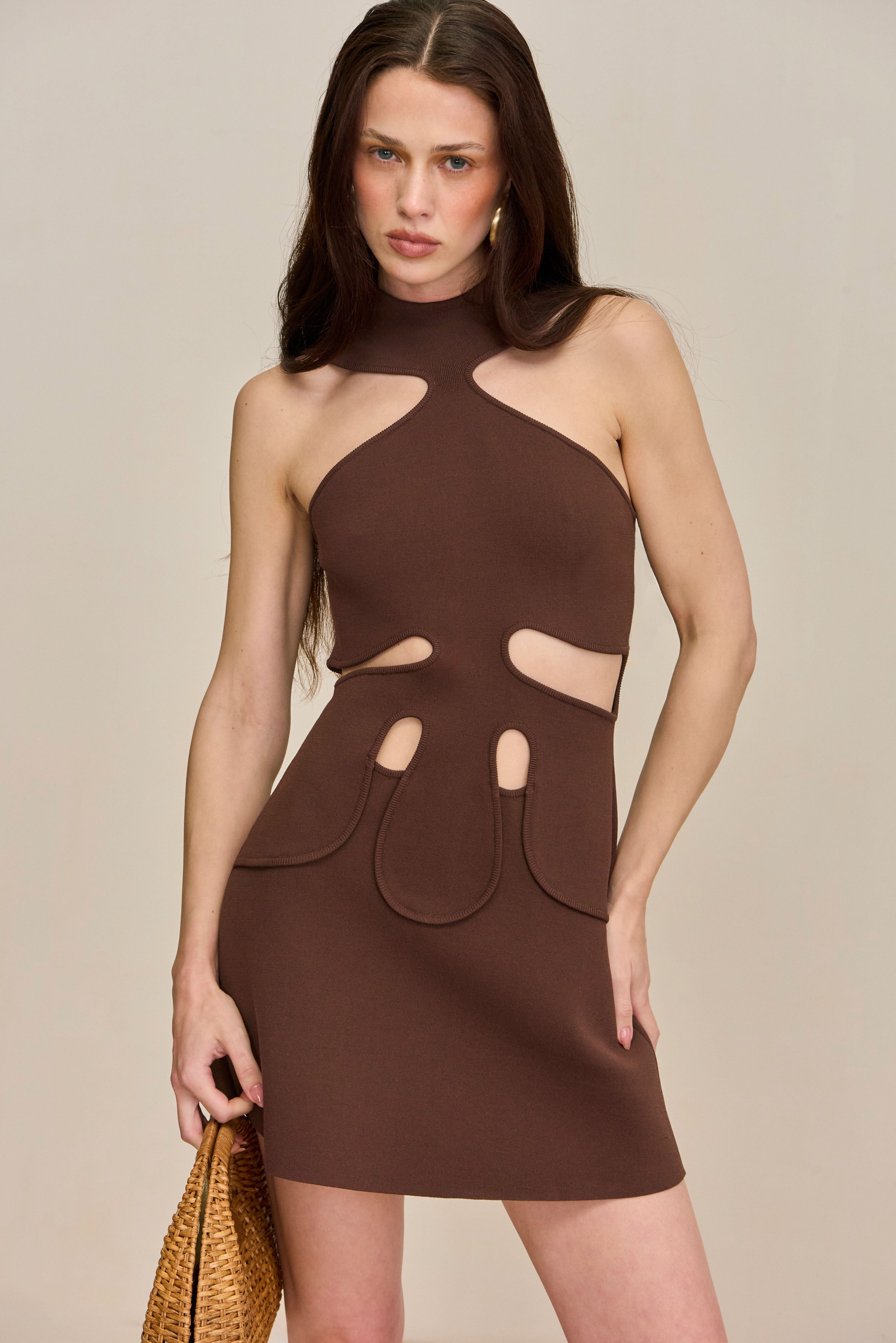 LILLIE KNIT DRESS - JAVA