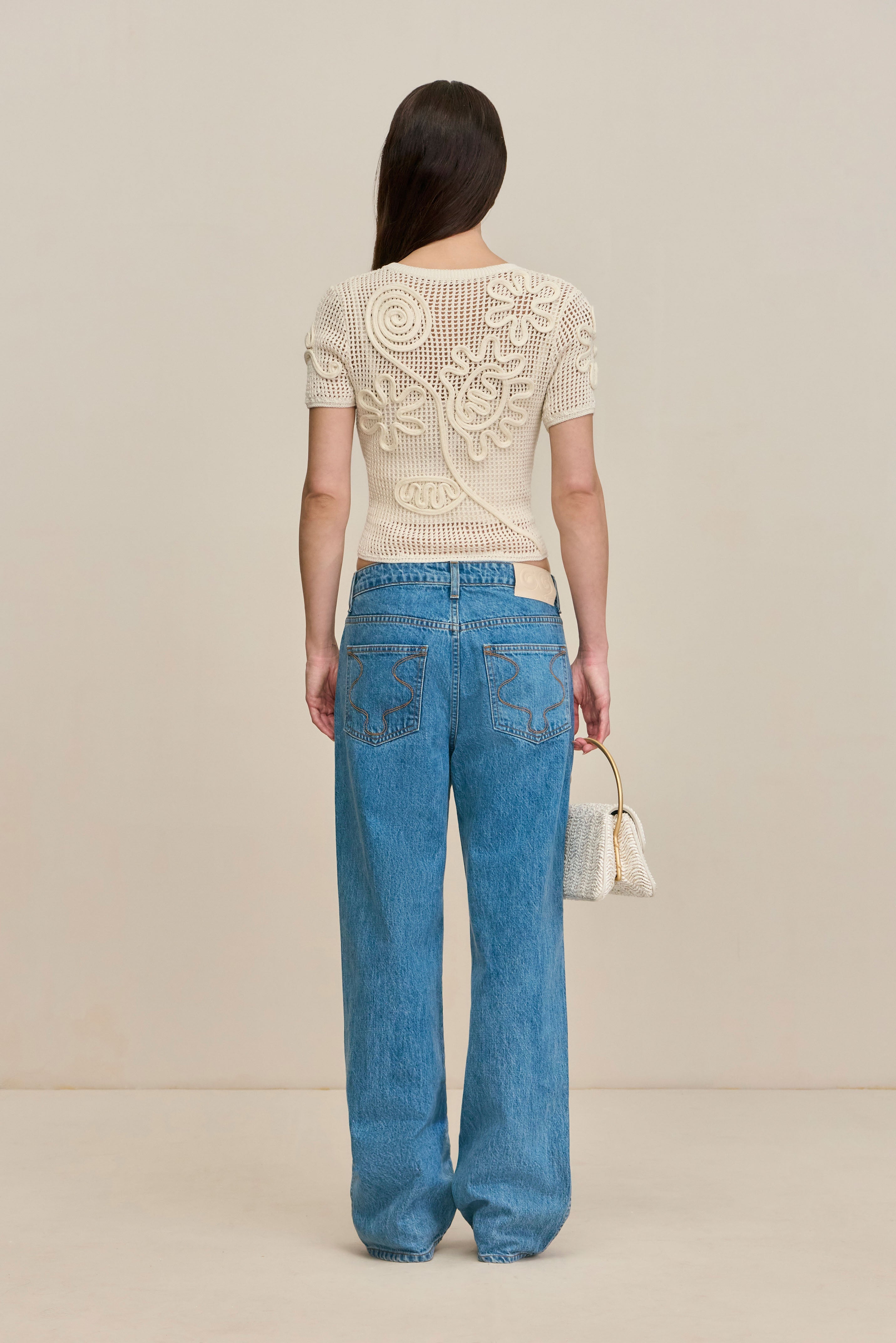 ILEANA KNIT TOP - OFF WHITE