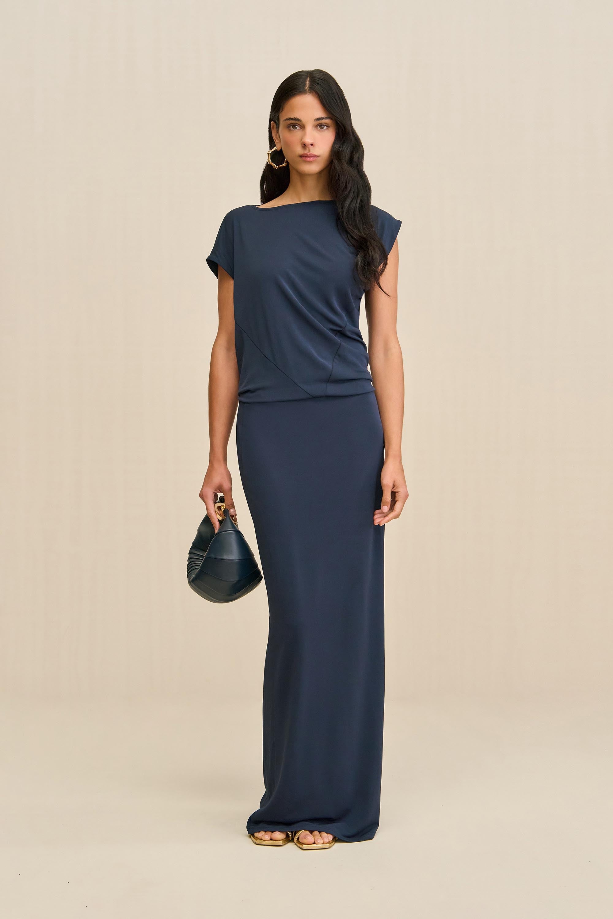 JONA DRESS - DEEP LAKE