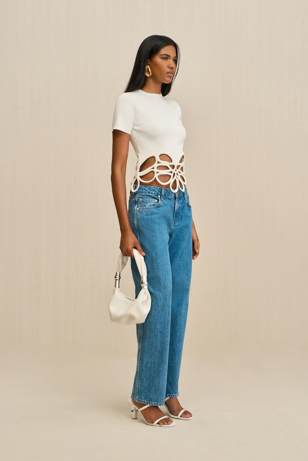 ERES KNIT TOP - OFF WHITE