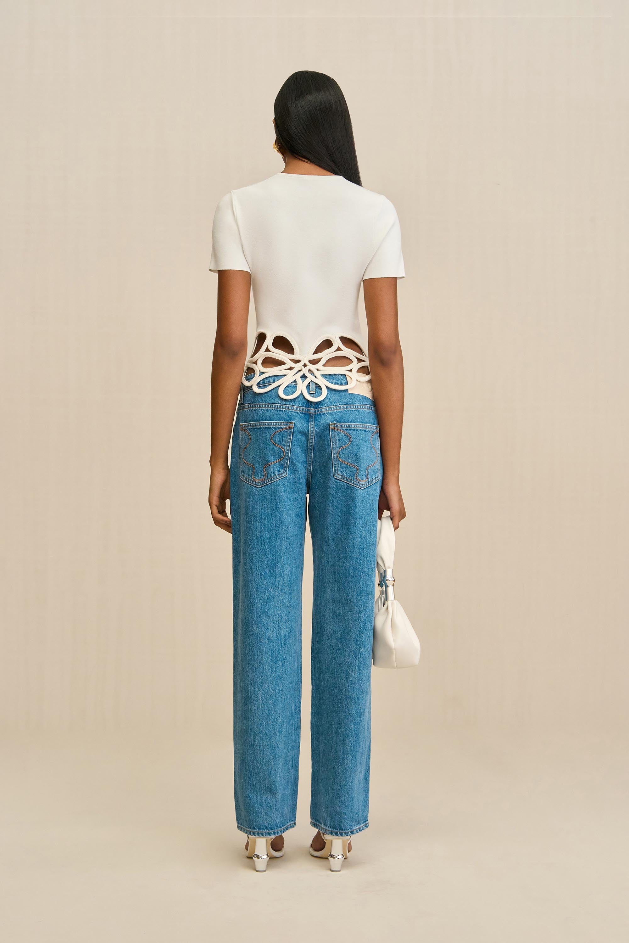 ERES KNIT TOP - OFF WHITE