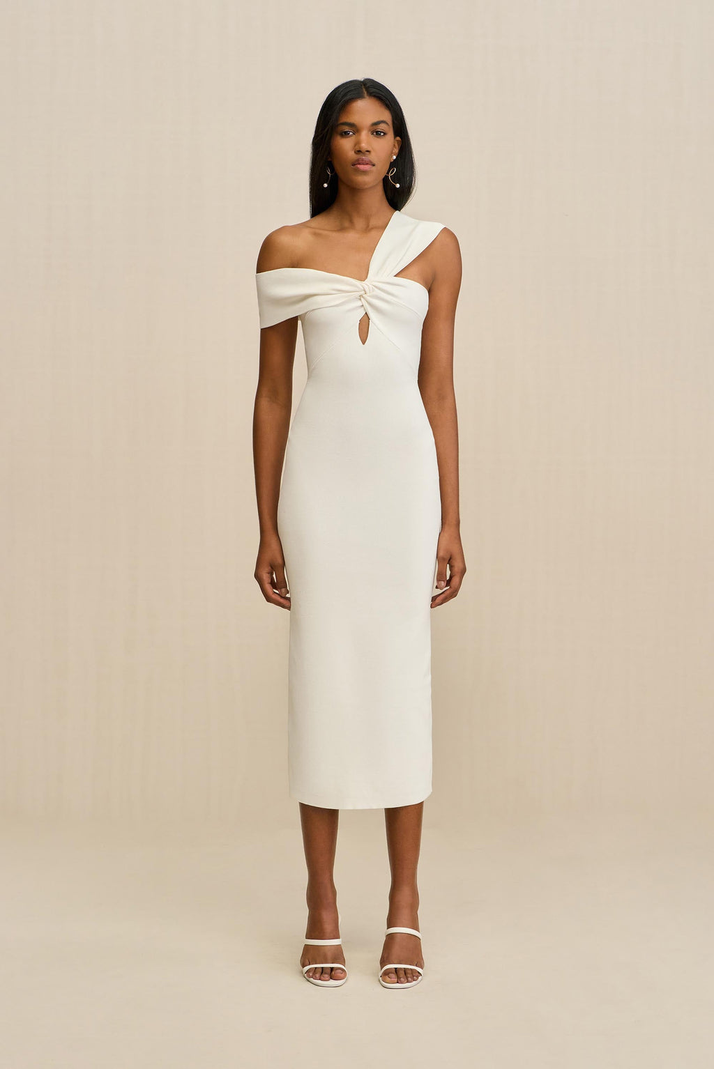 DAWNETTE KNIT DRESS - OFF WHITE