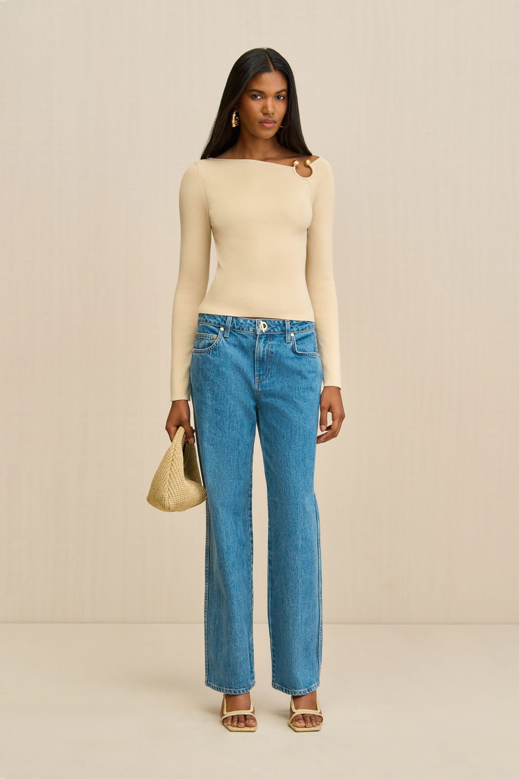 IRIS KNIT TOP - BEACH