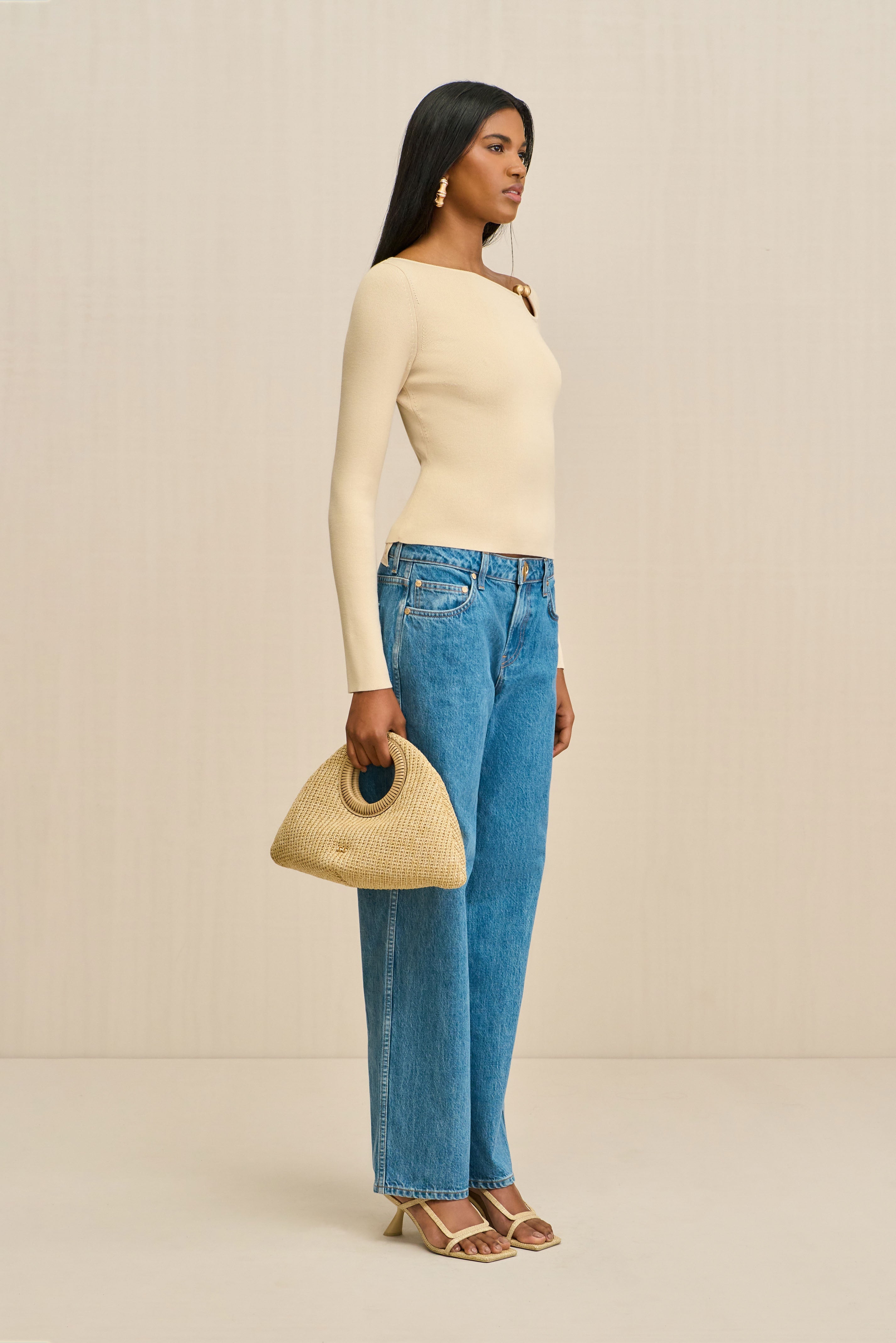 IRIS KNIT TOP - BEACH