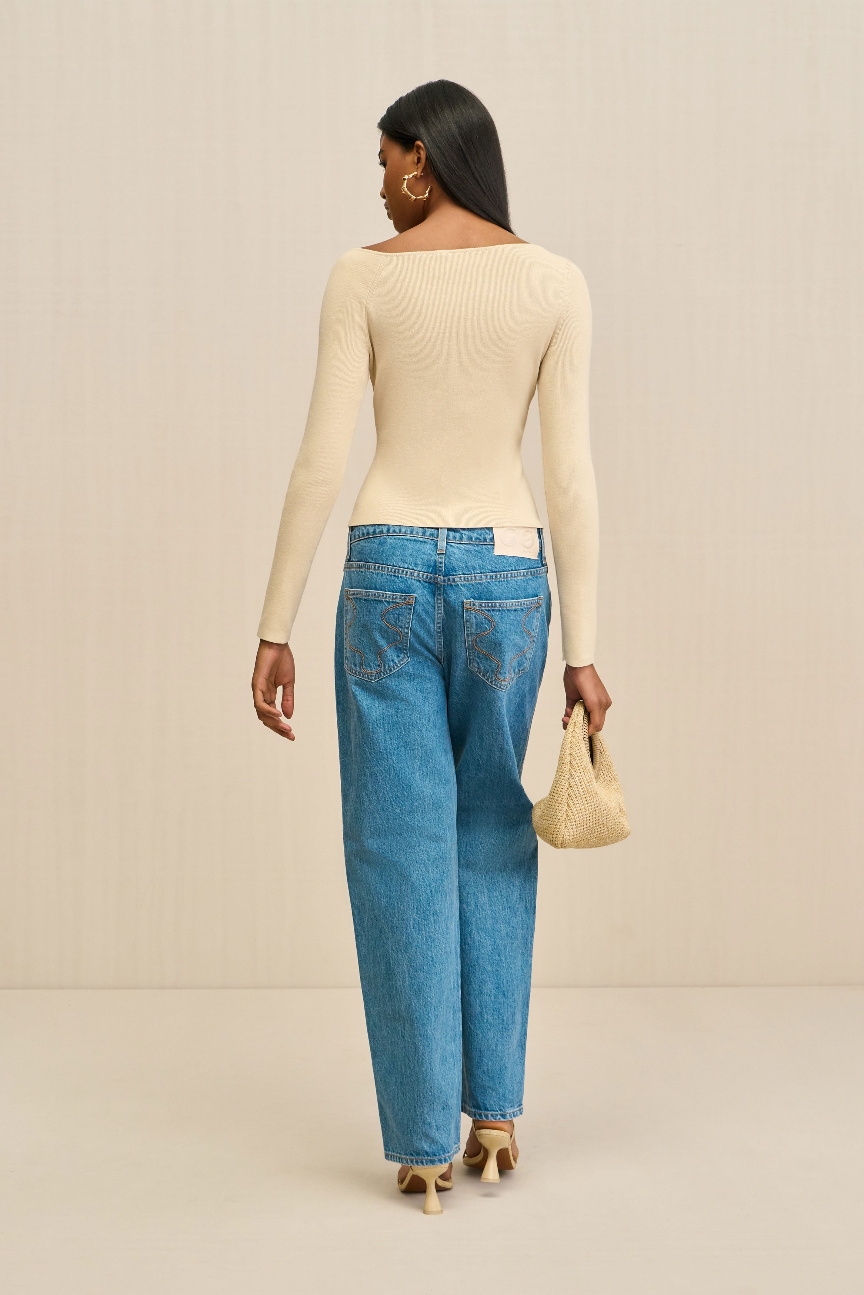 IRIS KNIT TOP - BEACH