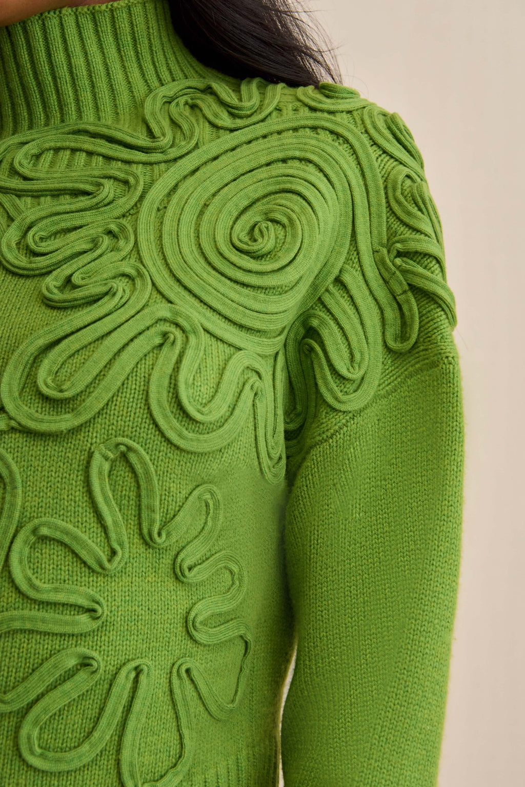 DEVA KNIT SWEATER - PISTACHIO