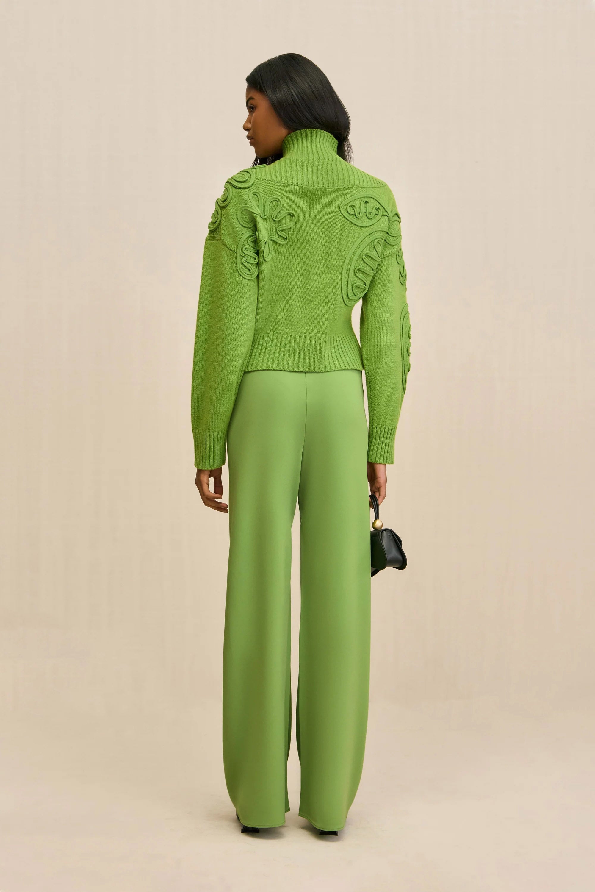DEVA KNIT SWEATER - PISTACHIO