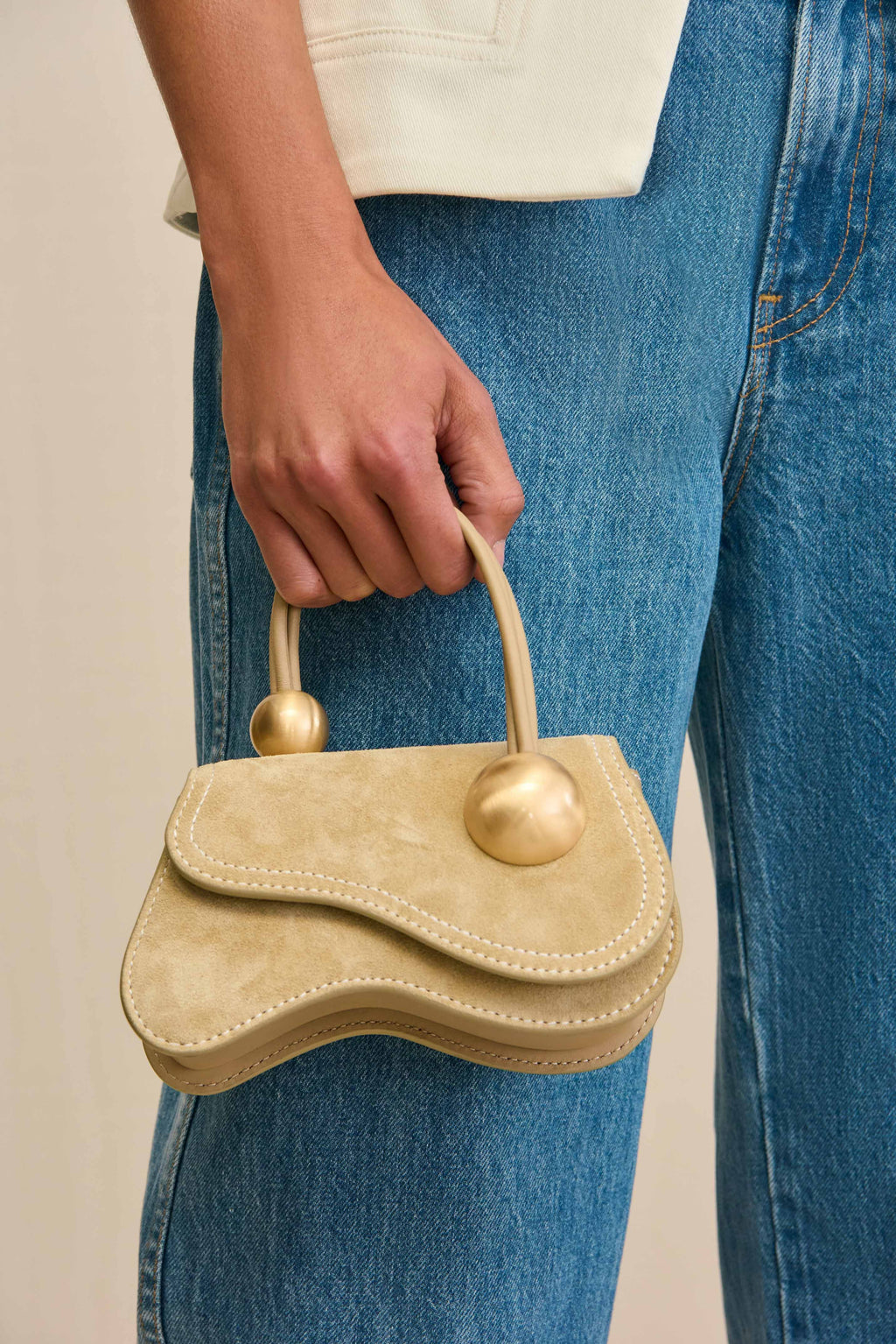 KAZIA NANO CROSSBODY BAG - SAND DOLLAR