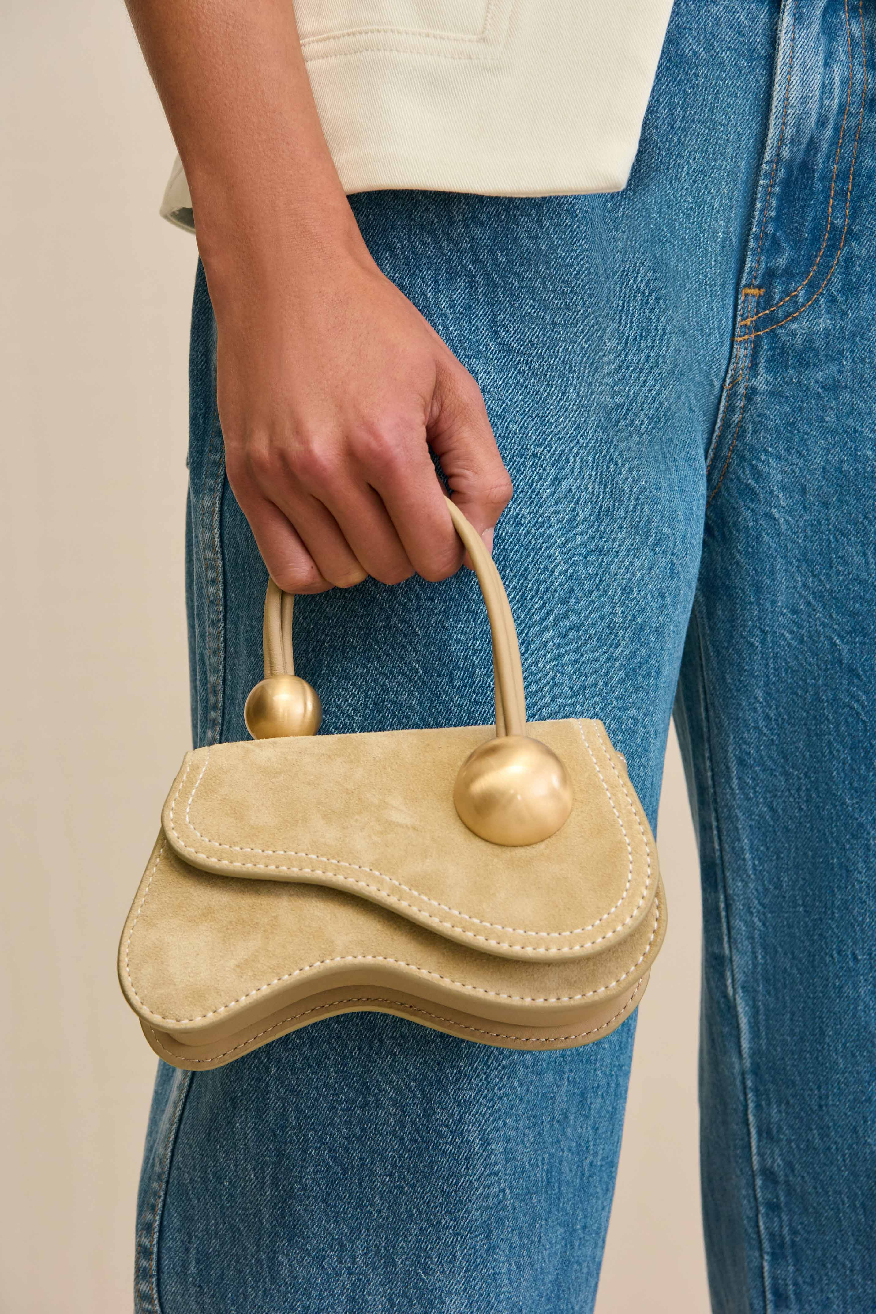KAZIA NANO CROSSBODY BAG - SAND DOLLAR