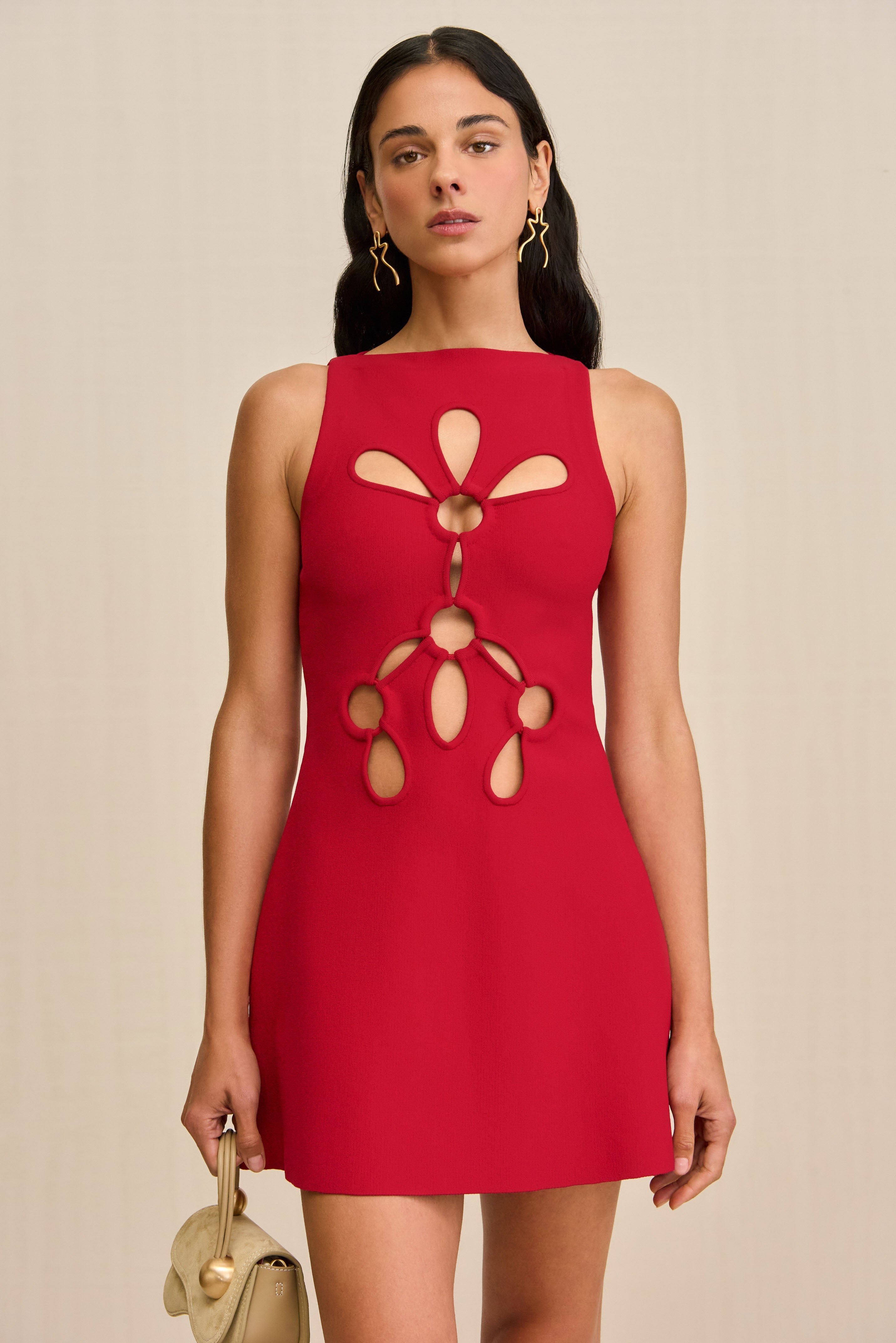 FRANCO KNIT DRESS - MERLOT