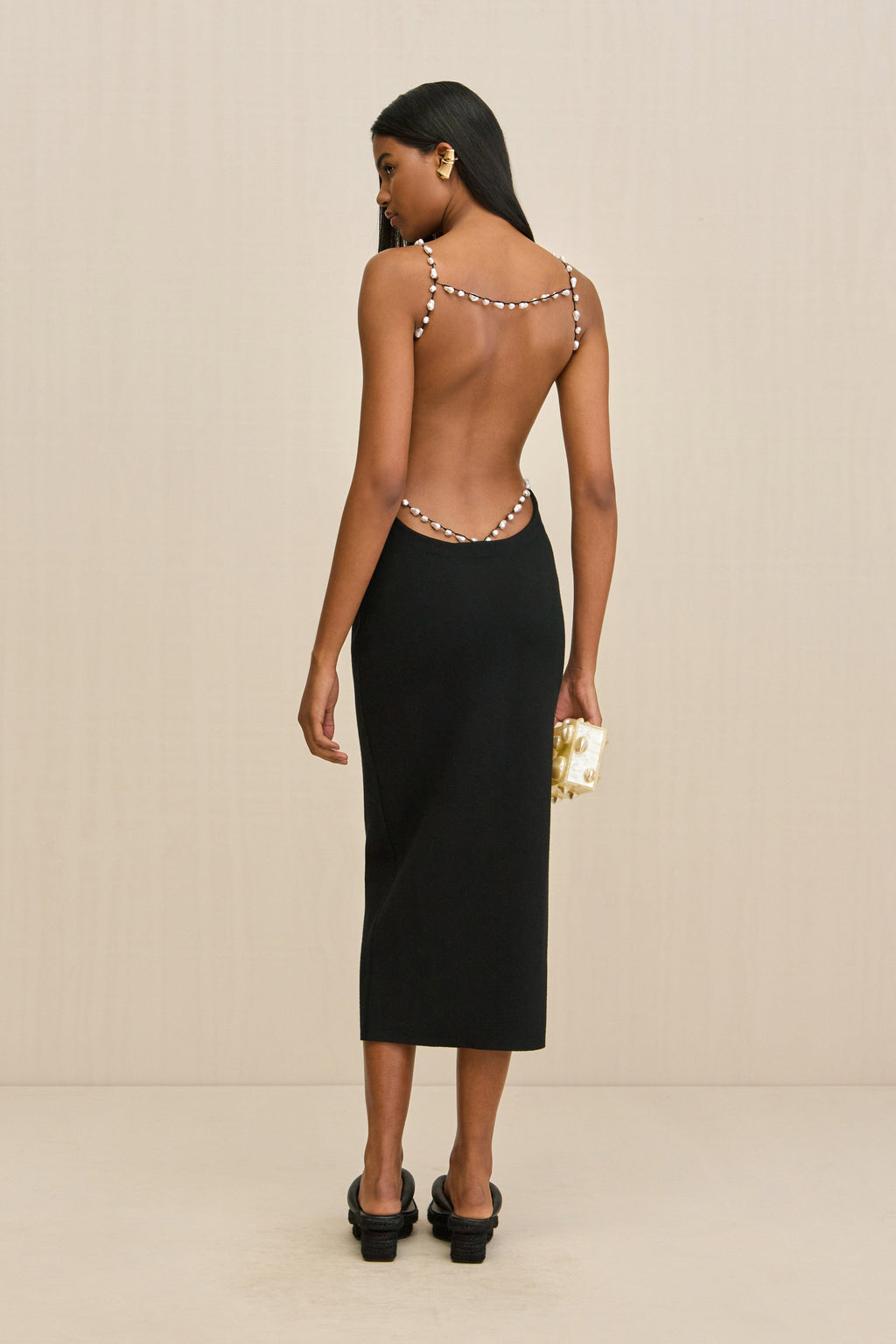 CASSI KNIT DRESS - BLACK