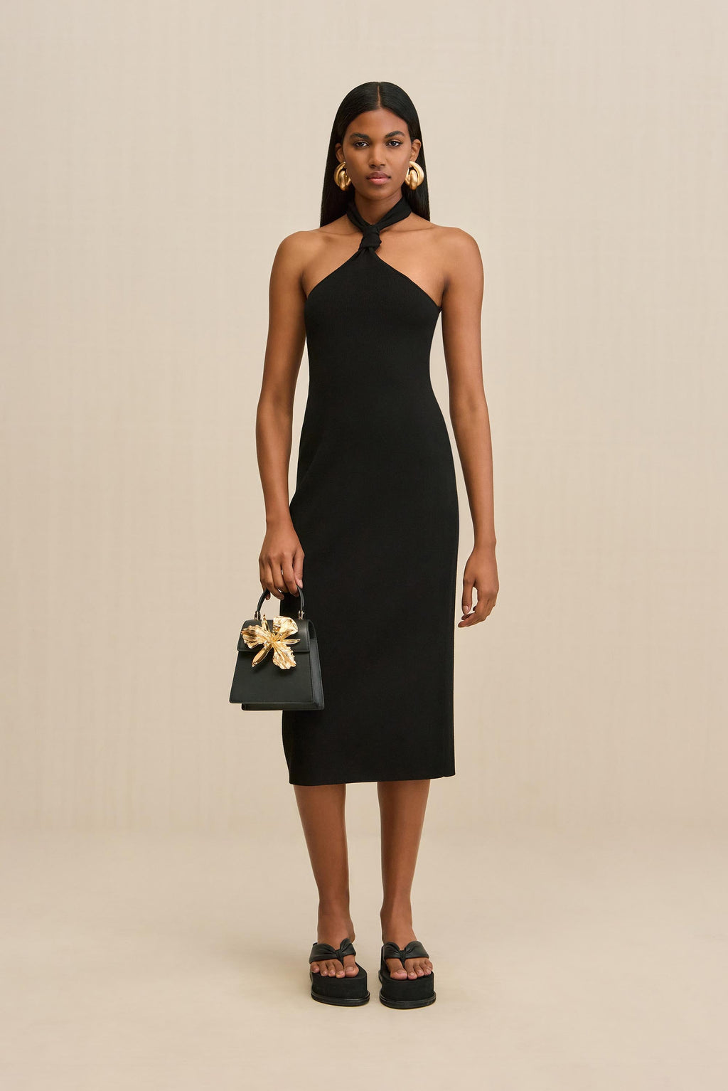 ERIKA KNIT DRESS - BLACK