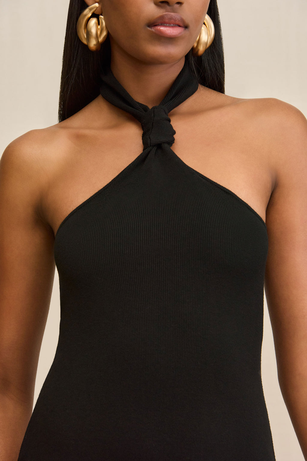 ERIKA KNIT DRESS - BLACK