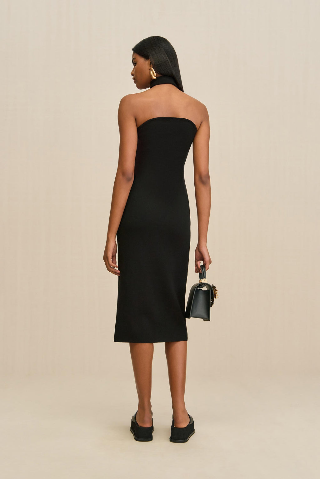 ERIKA KNIT DRESS - BLACK