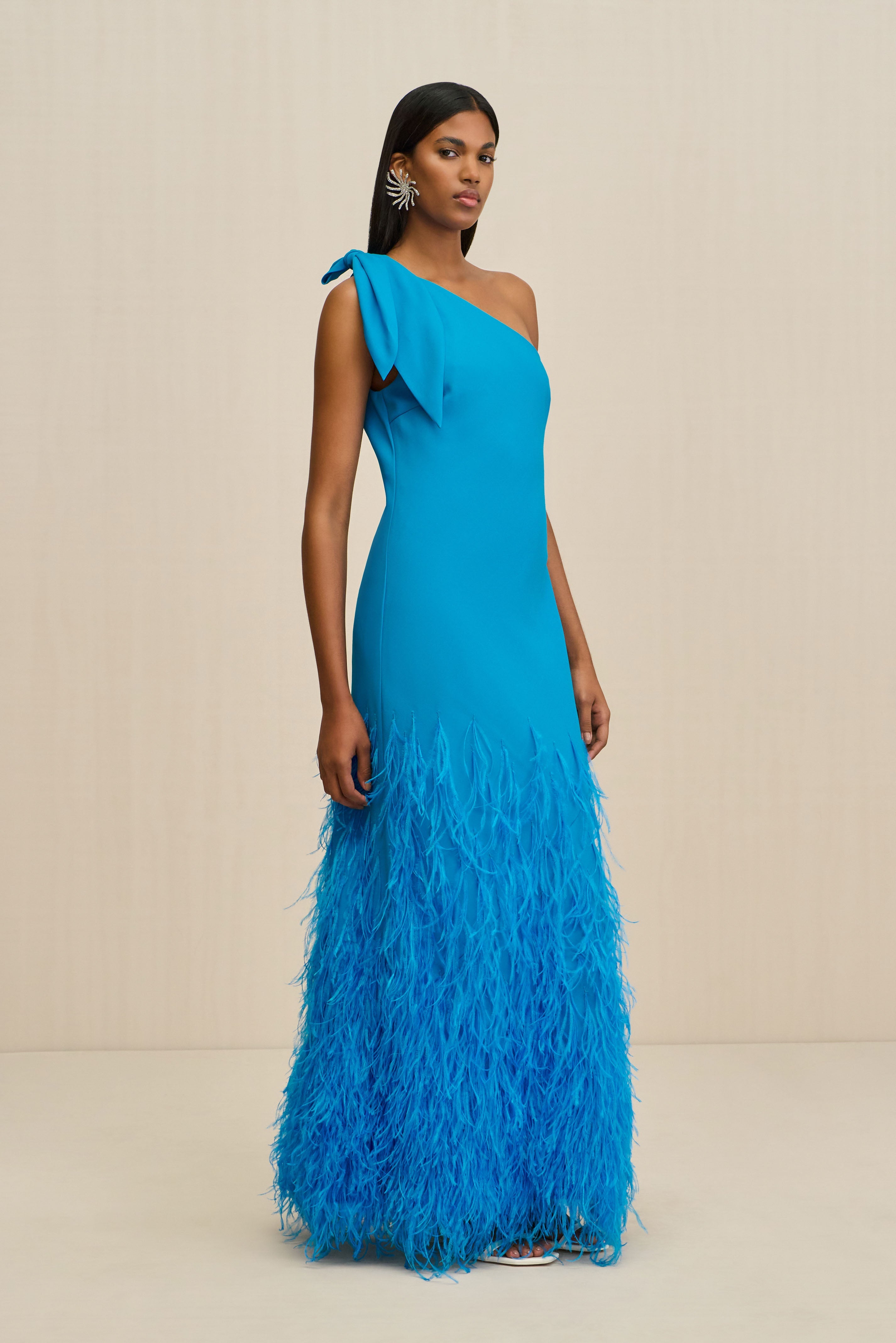 GHETA DRESS - LAKE BLUE