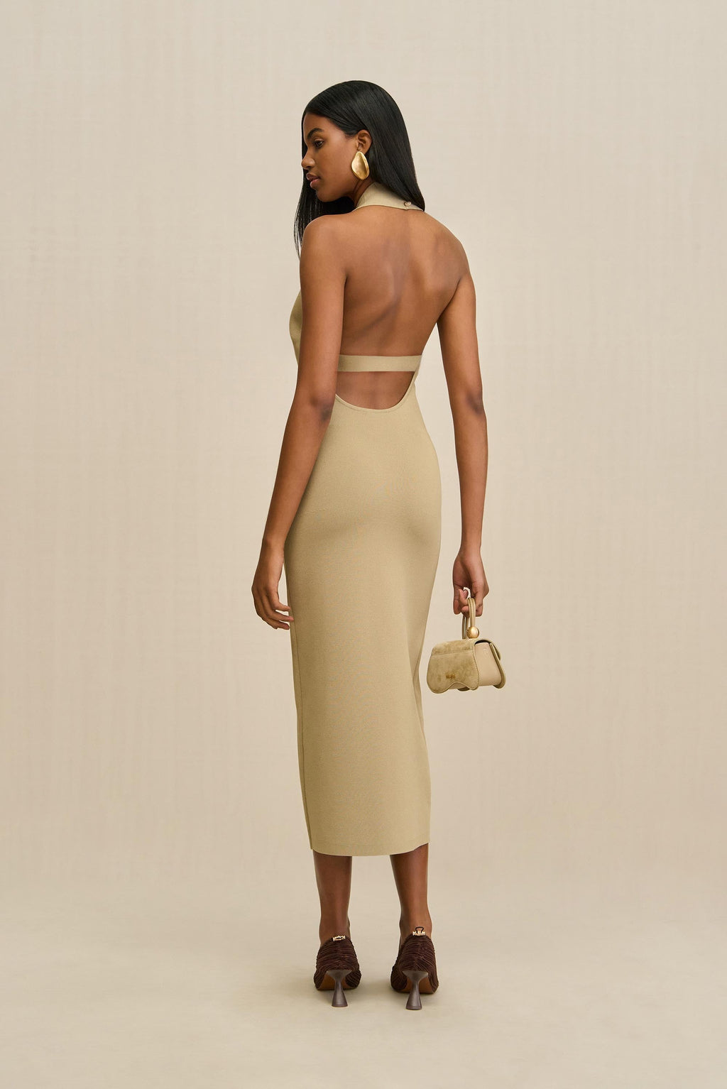 CAIA KNIT DRESS - NUTMEG