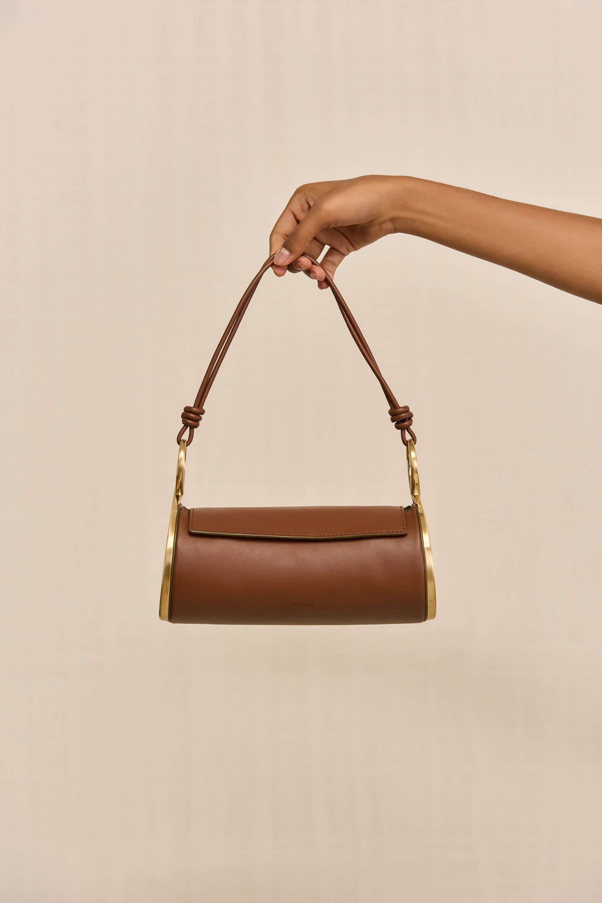 DAHLIA SHOULDER BAG - SADDLE