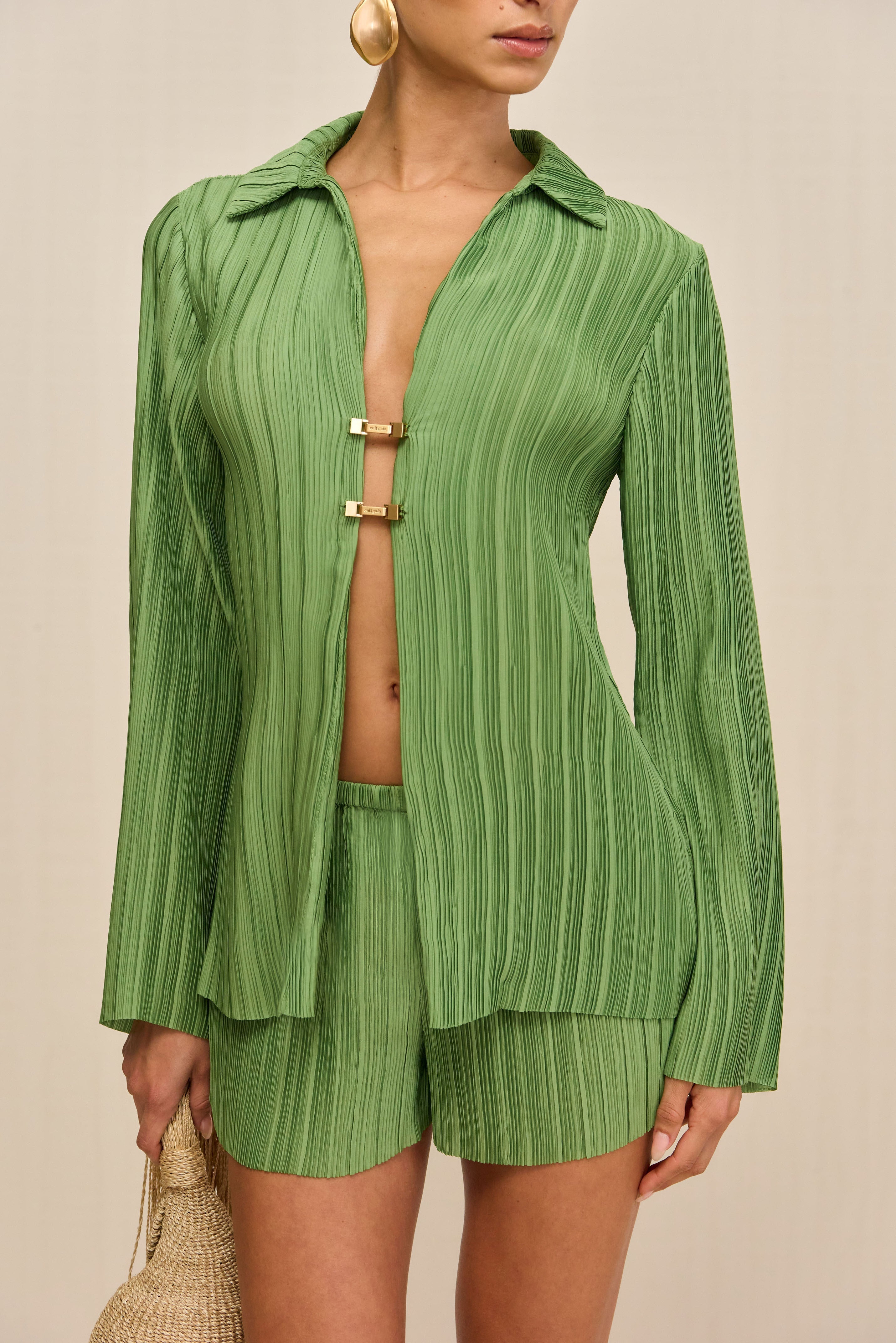 CLARABELLE TOP - PISTACHIO