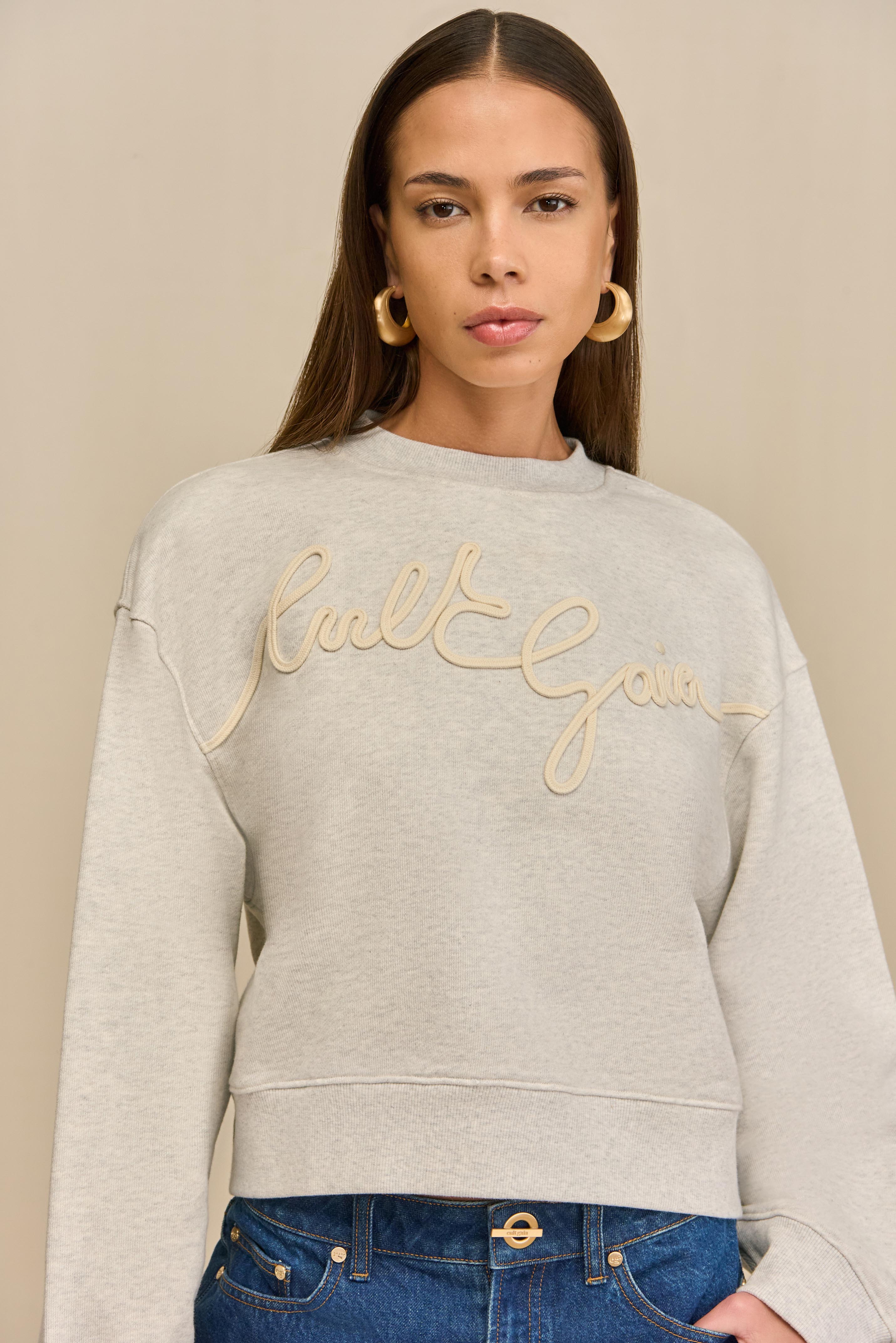 CARINNA SWEATSHIRT - LIGHT GREY