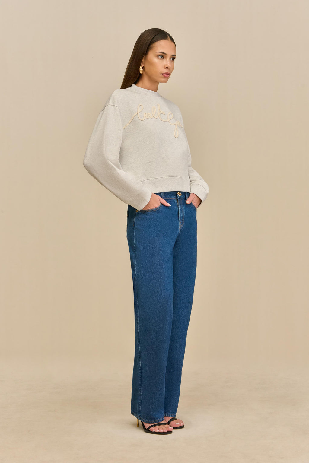 CARINNA SWEATSHIRT - LIGHT GREY