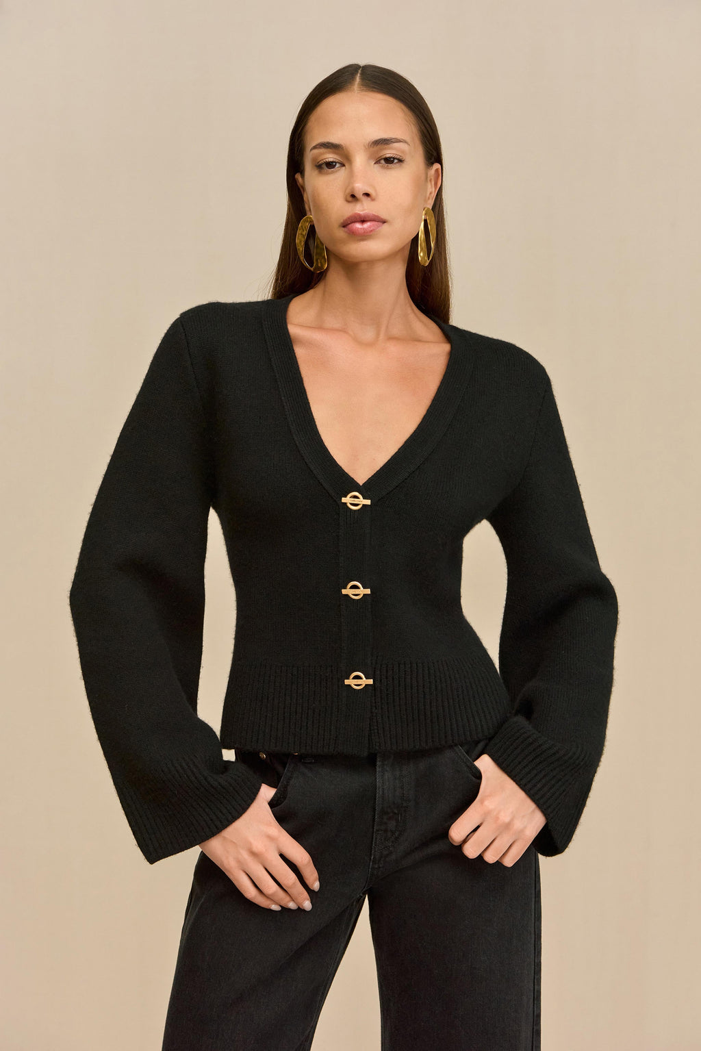 JOS CARDIGAN - BLACK