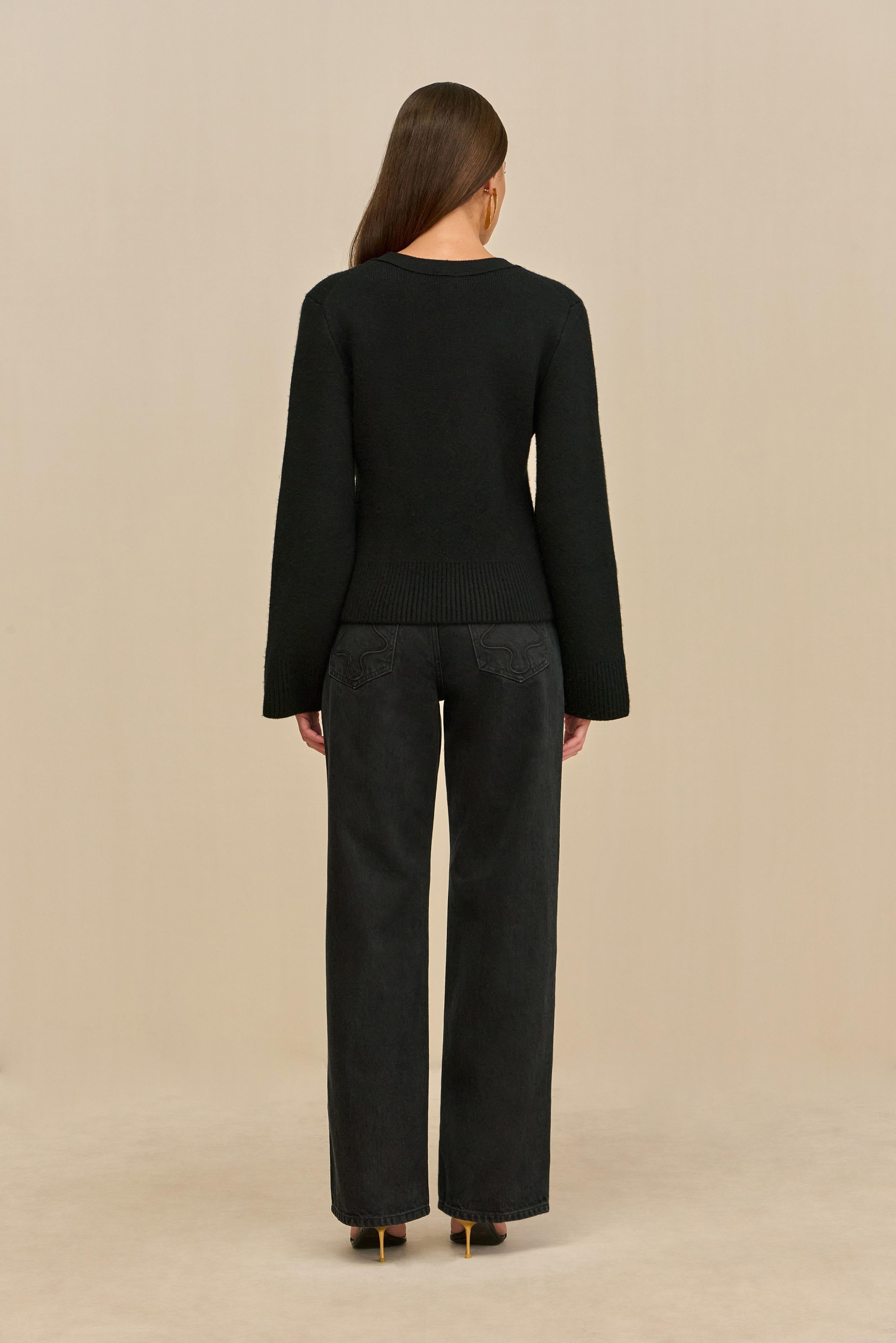 JOS CARDIGAN - BLACK