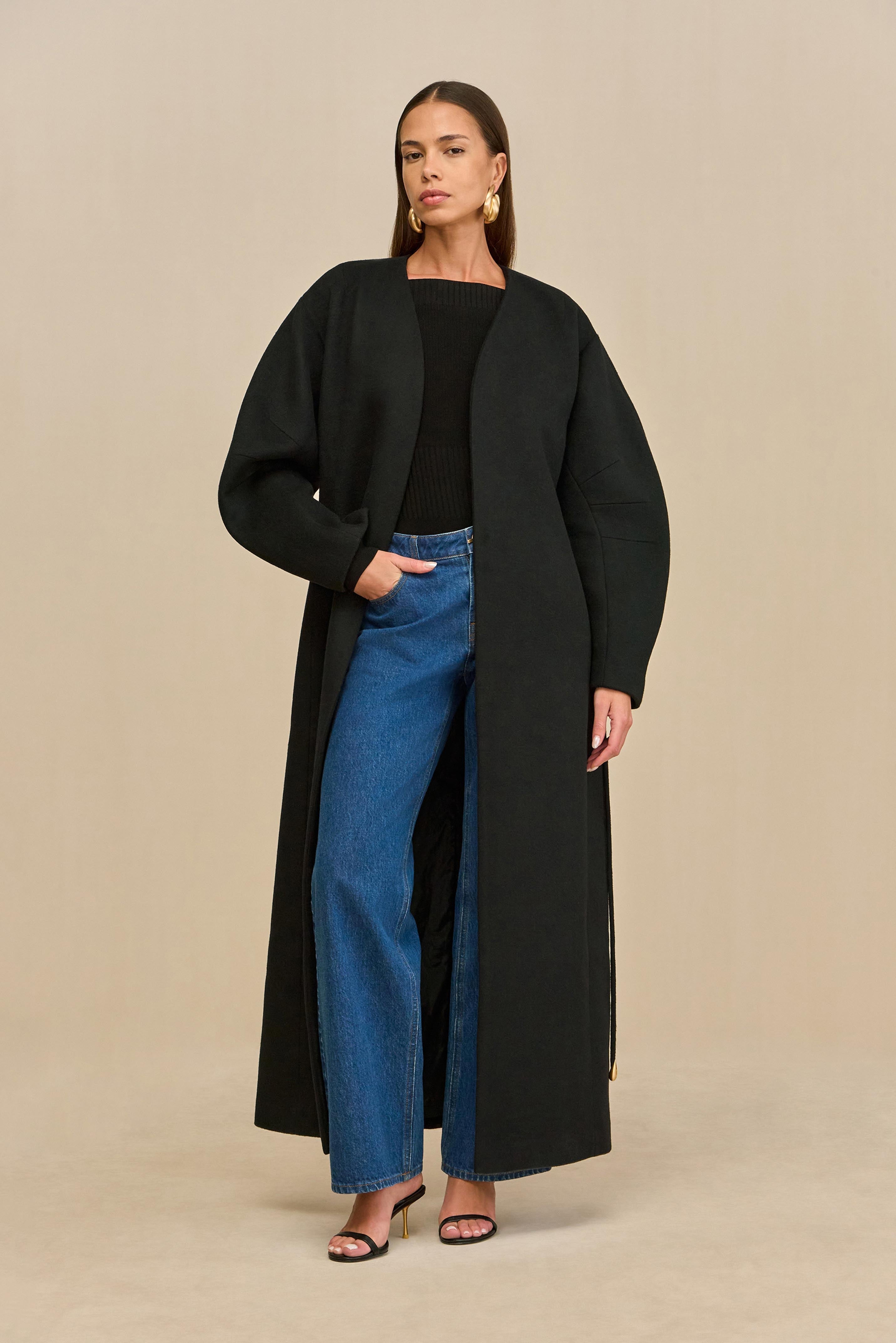 BRUNELLA COAT - BLACK