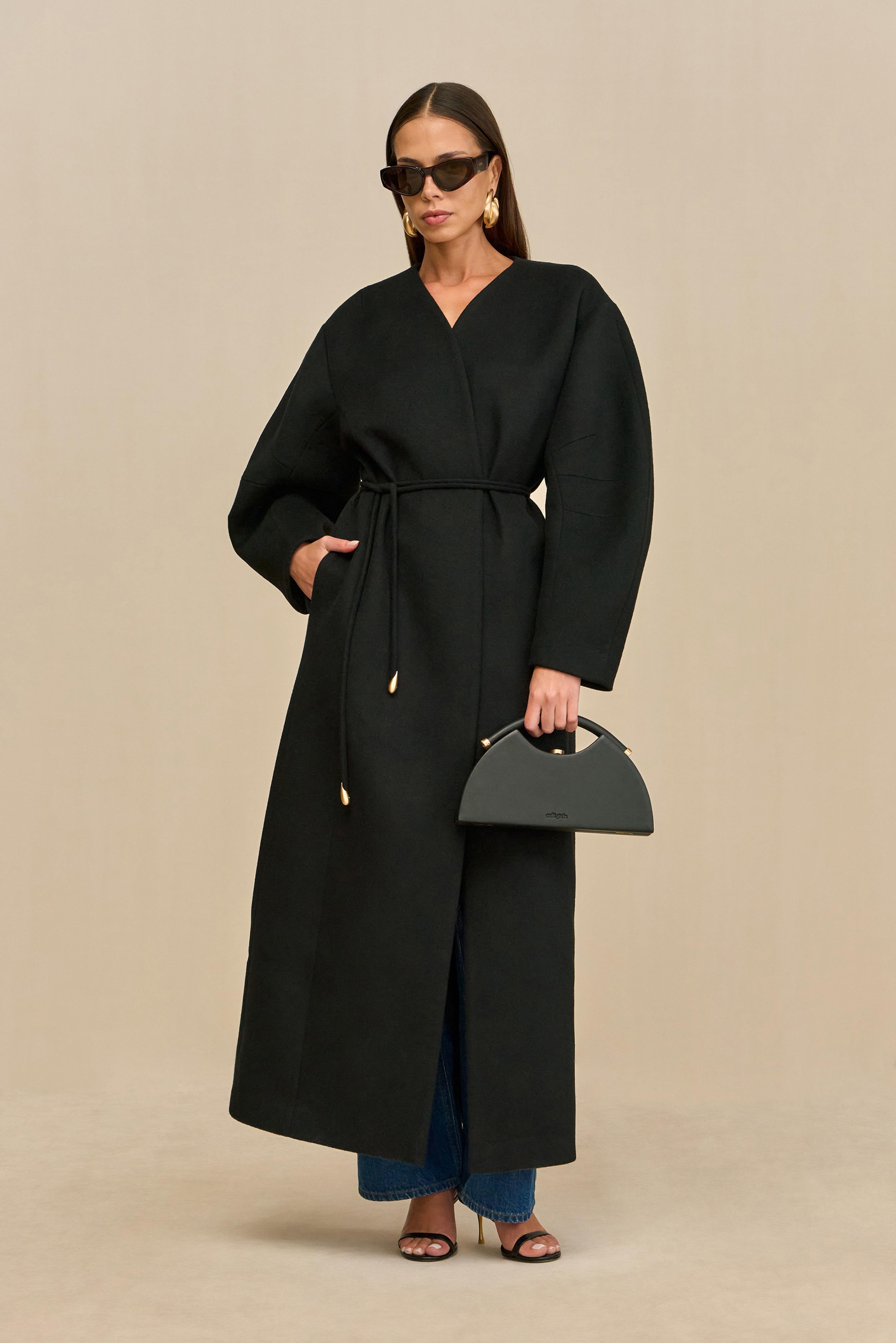BRUNELLA COAT - BLACK