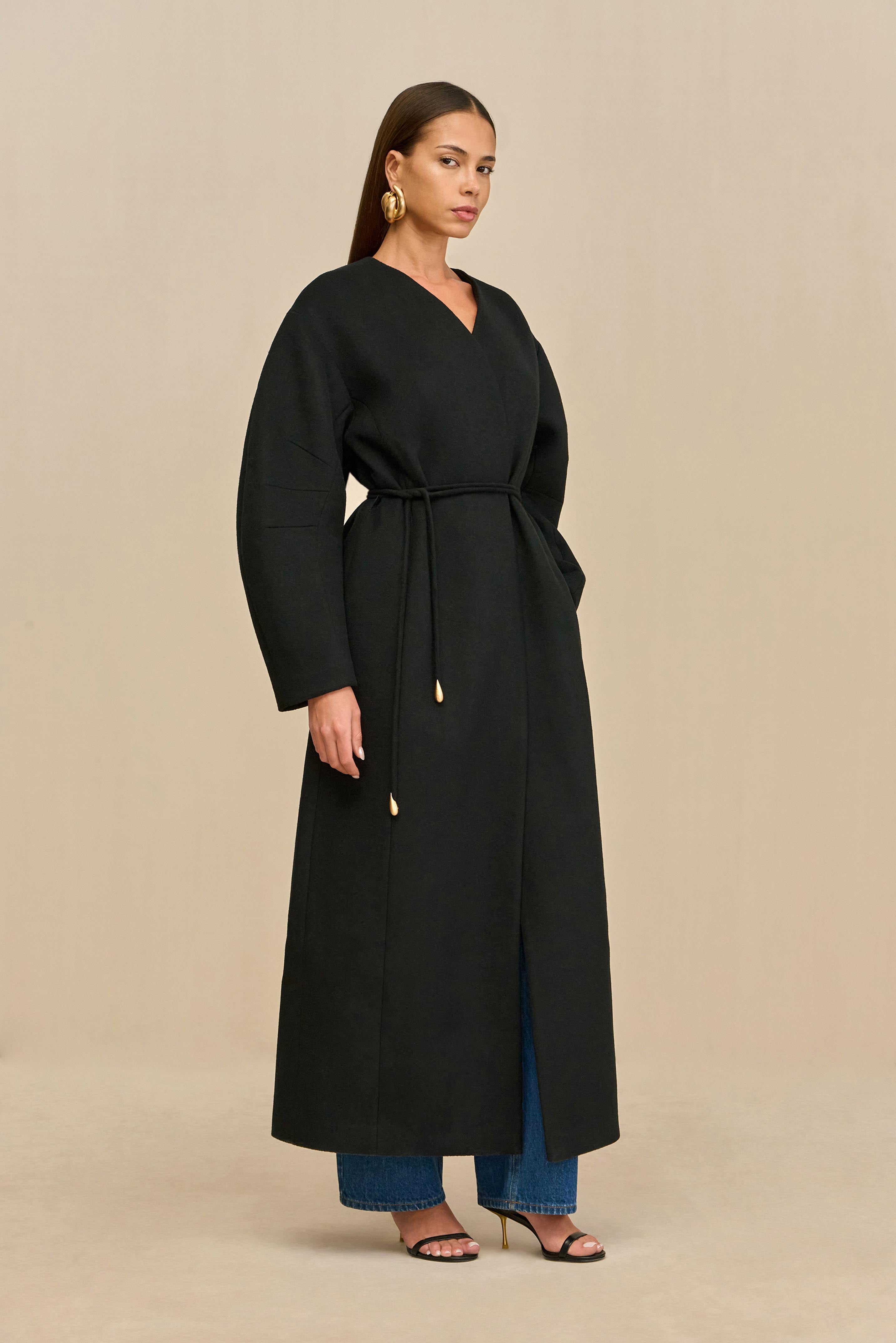 BRUNELLA COAT - BLACK