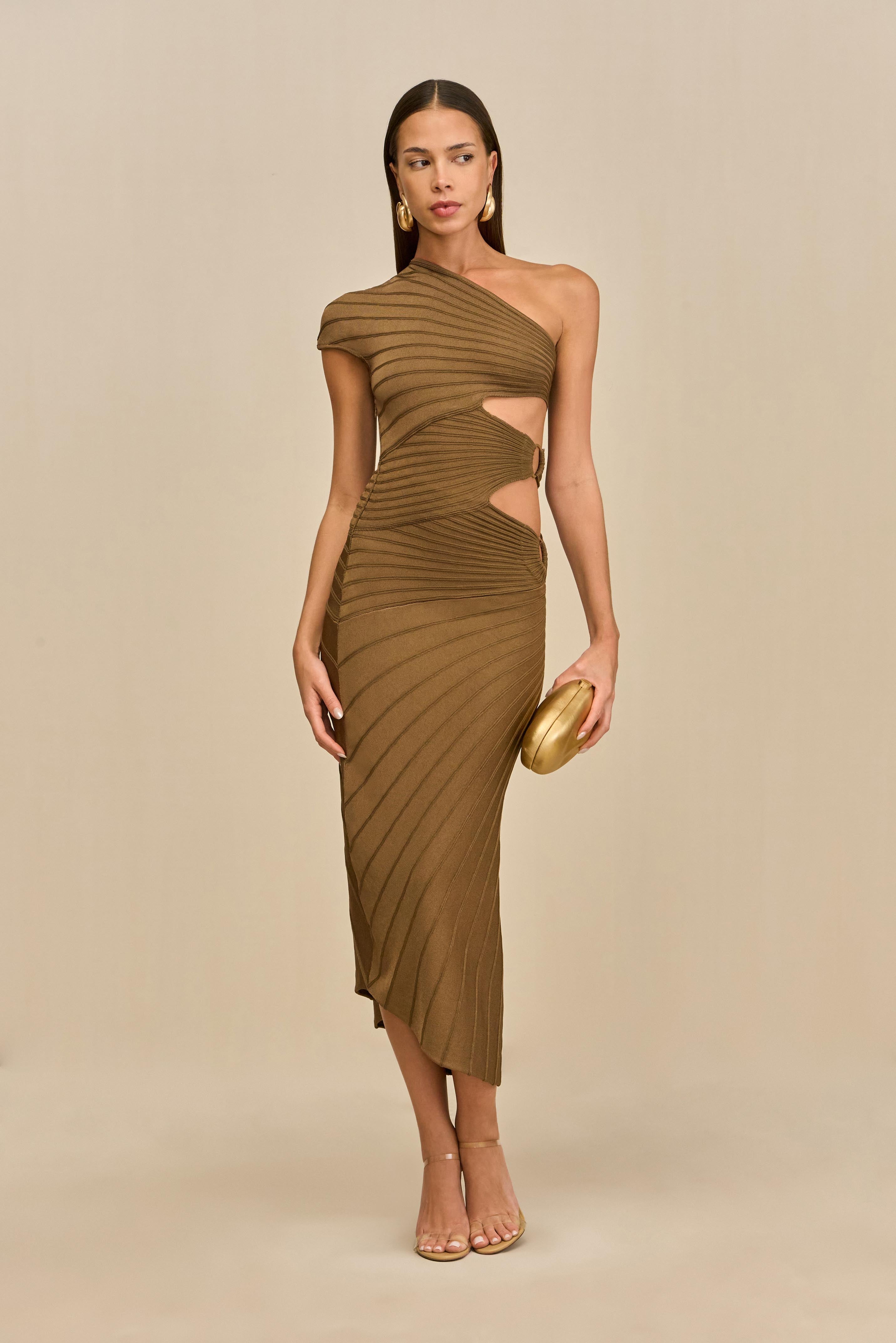 LURENZ KNIT DRESS - AFFOGATO