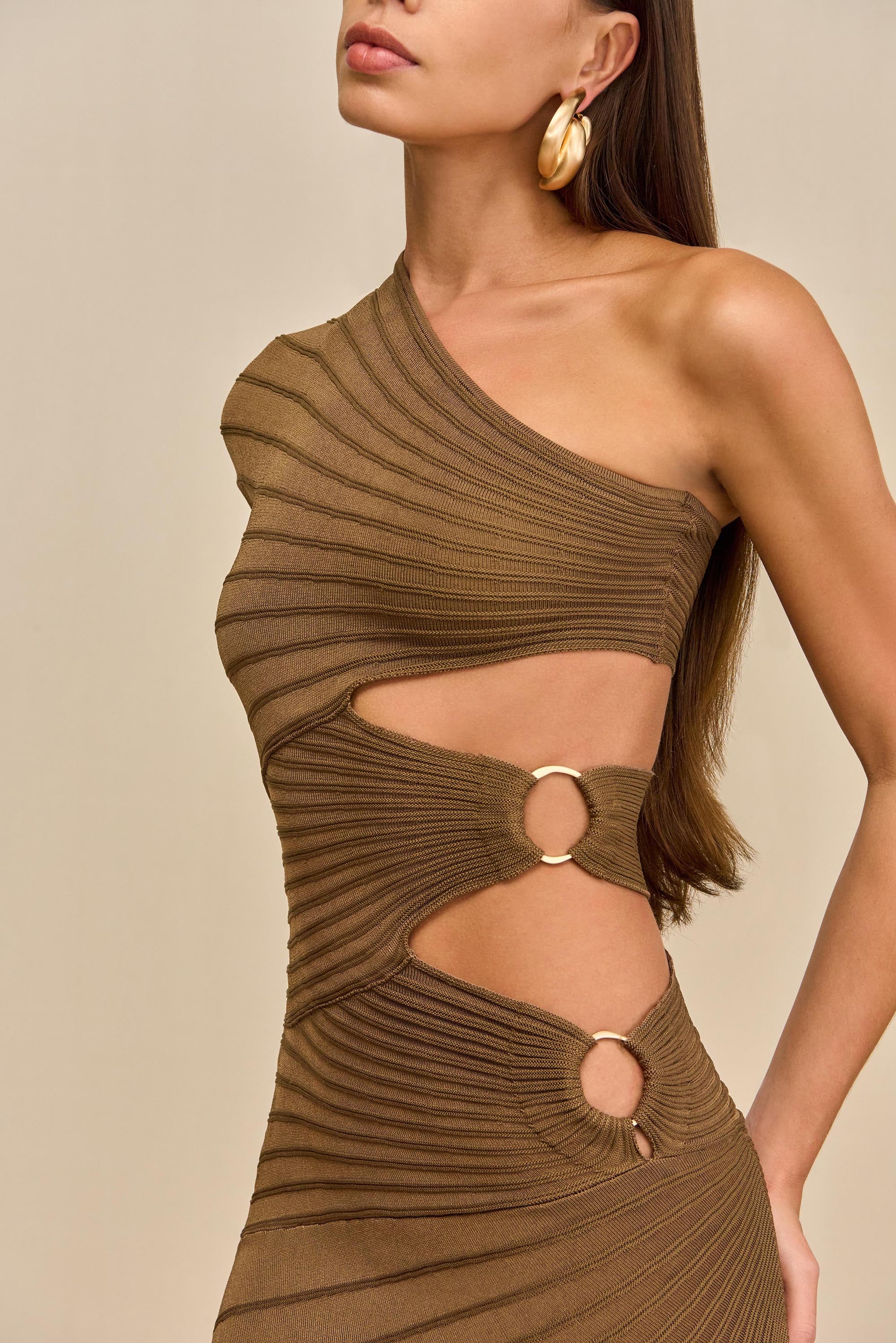 LURENZ KNIT DRESS - AFFOGATO