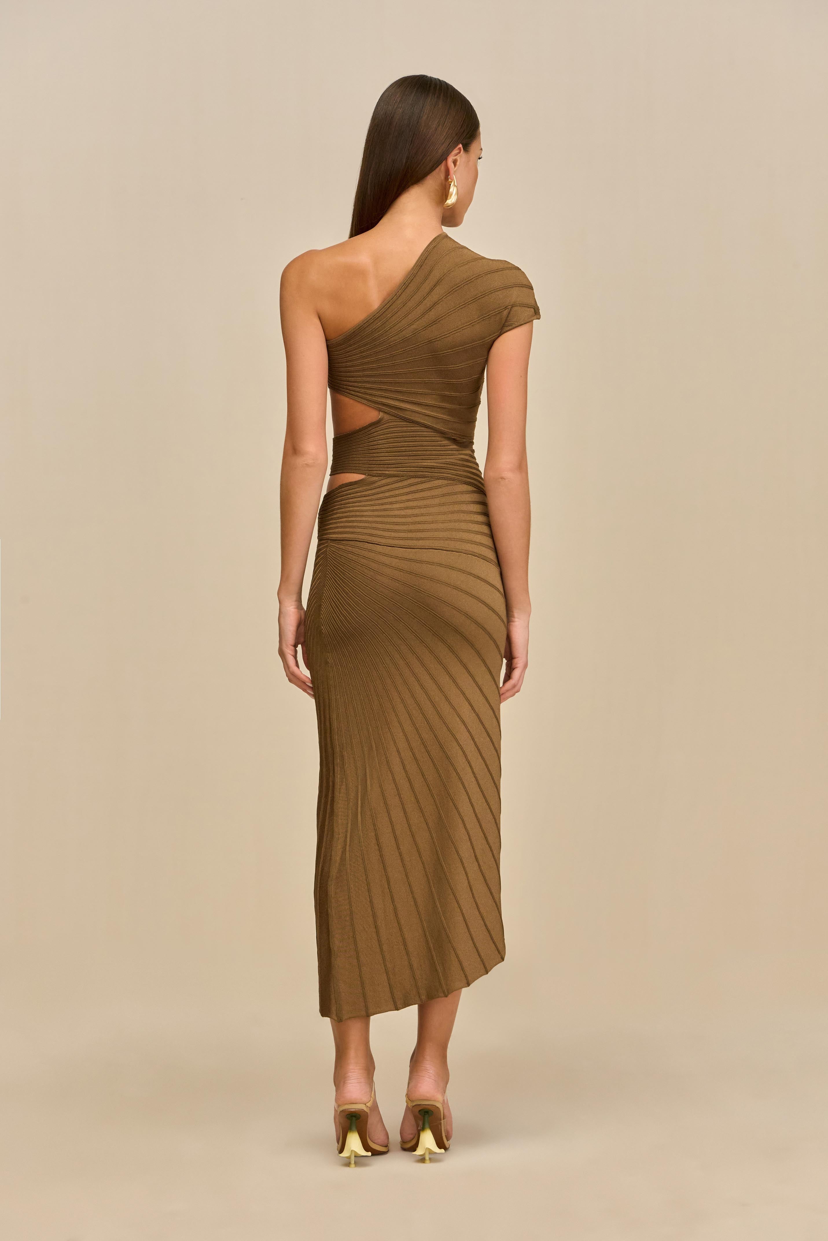 LURENZ KNIT DRESS - AFFOGATO