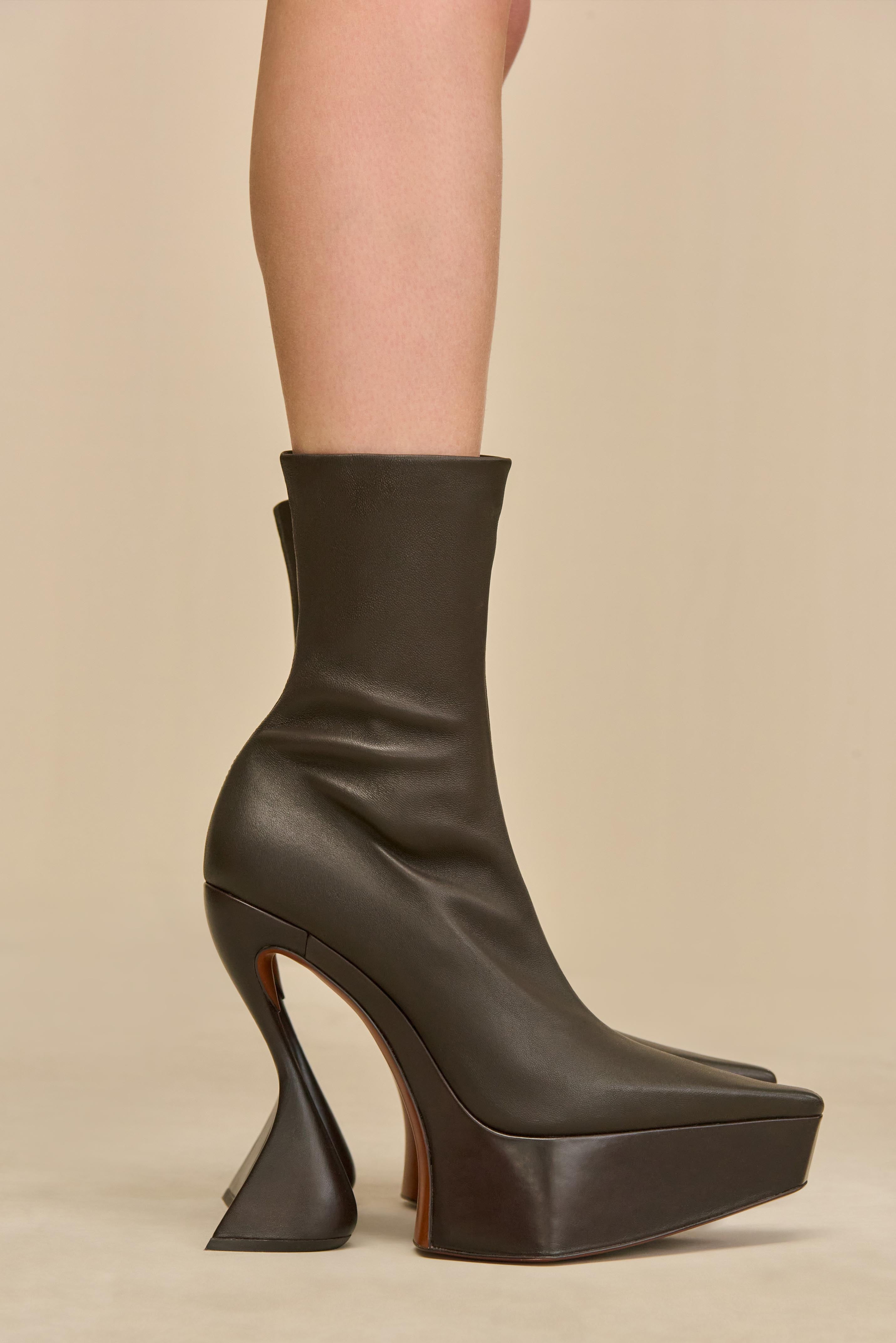 KAMARI PLATFORM BOOT - ESPRESSO