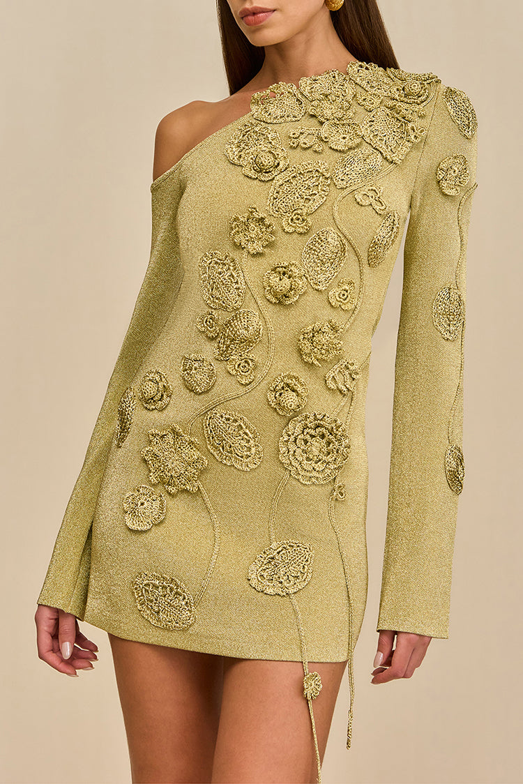 KAELA KNIT DRESS - GOLD