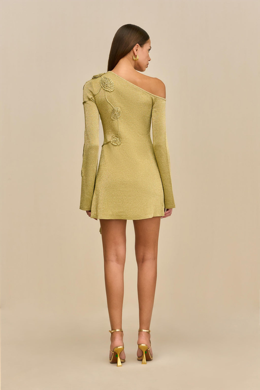 KAELA KNIT DRESS - GOLD