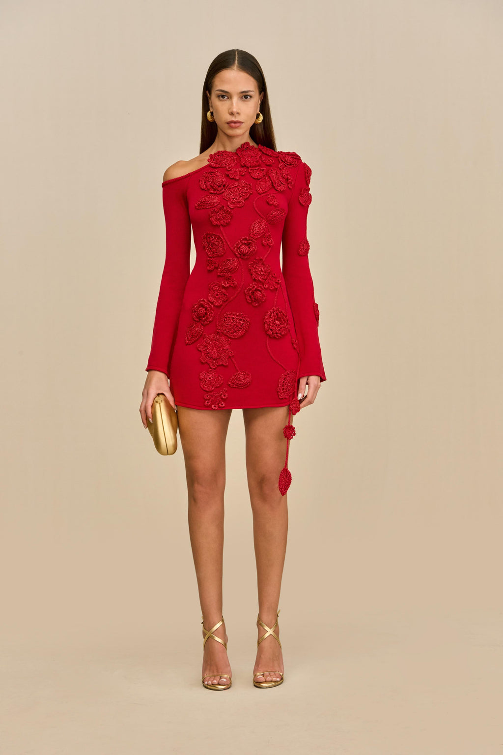 KAELA KNIT DRESS - MERLOT