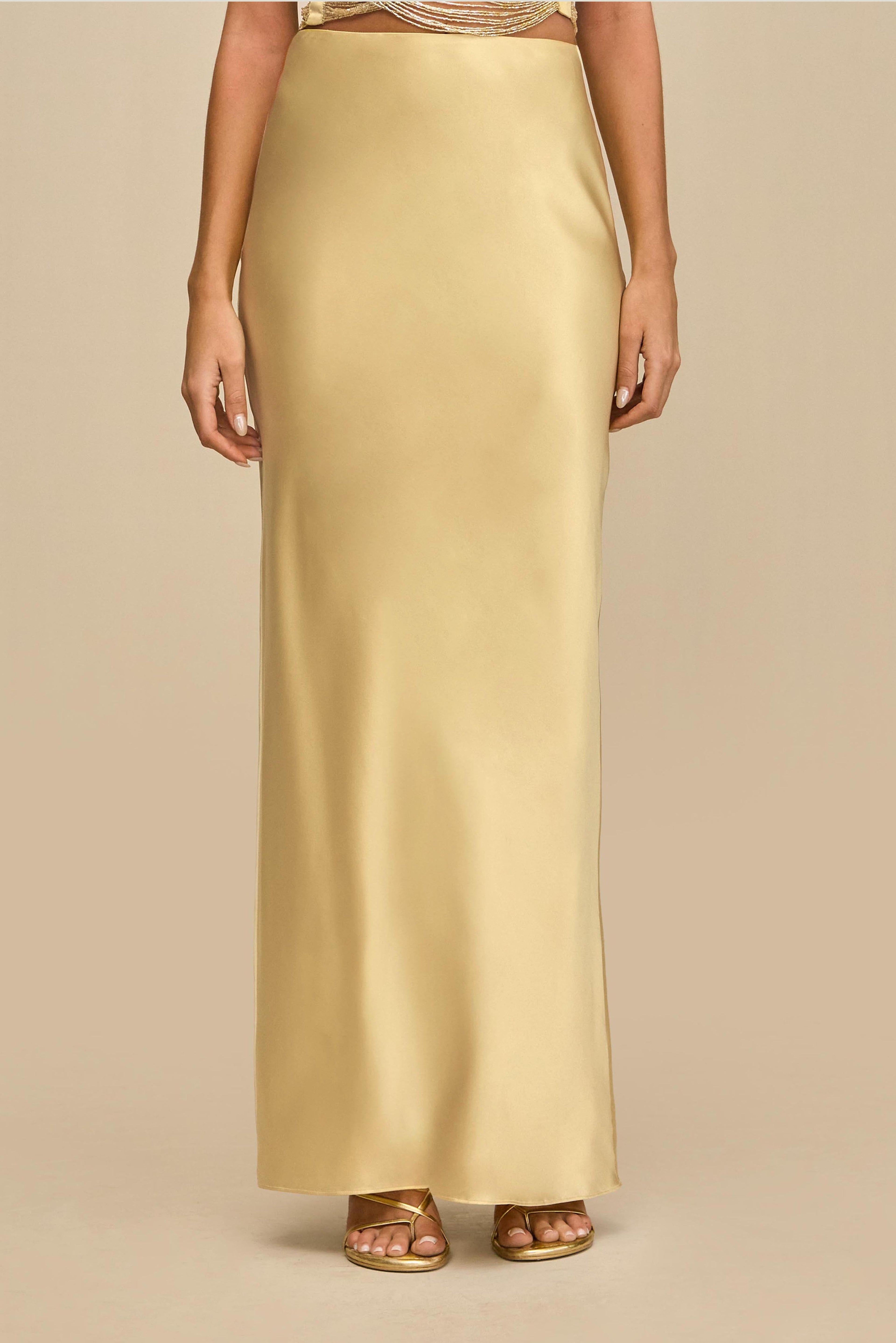 CHANTEL SKIRT - LIGHT GOLD
