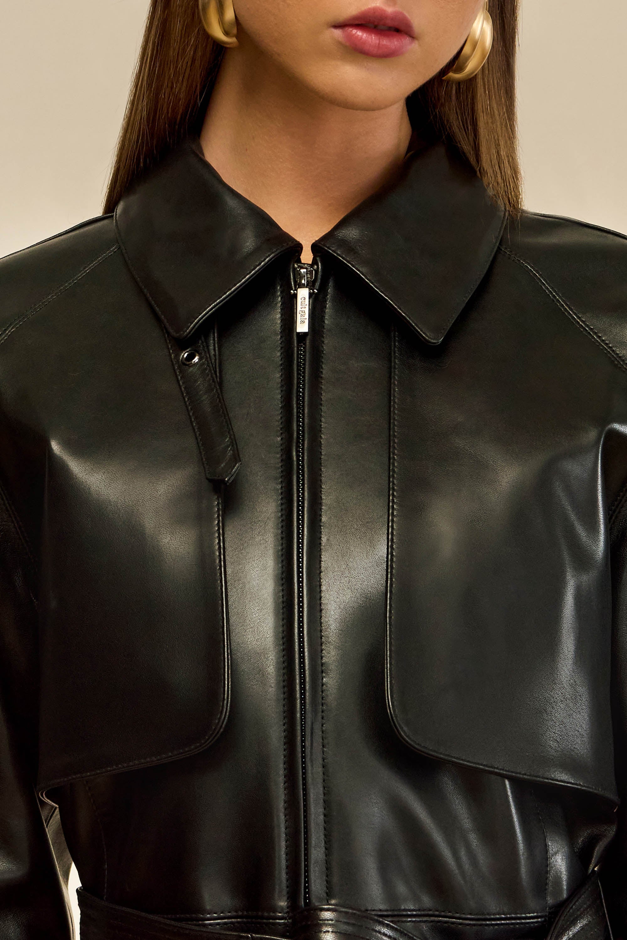 HAMMER TRENCH COAT - BLACK