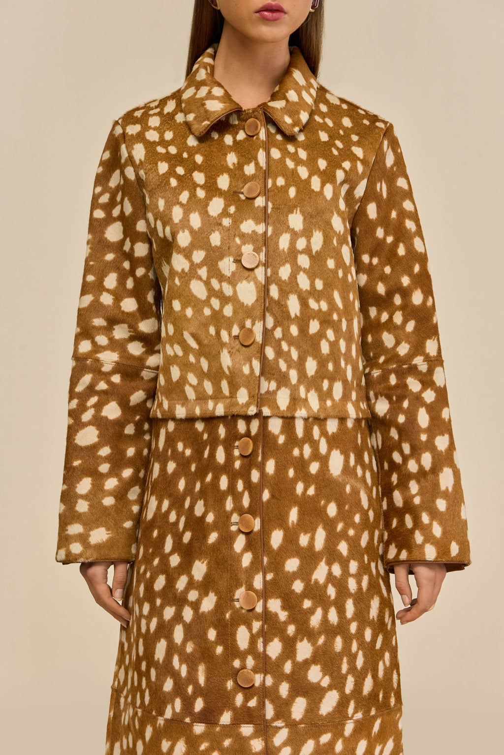 GLINDA CONVERTIBLE COAT - CERVINO