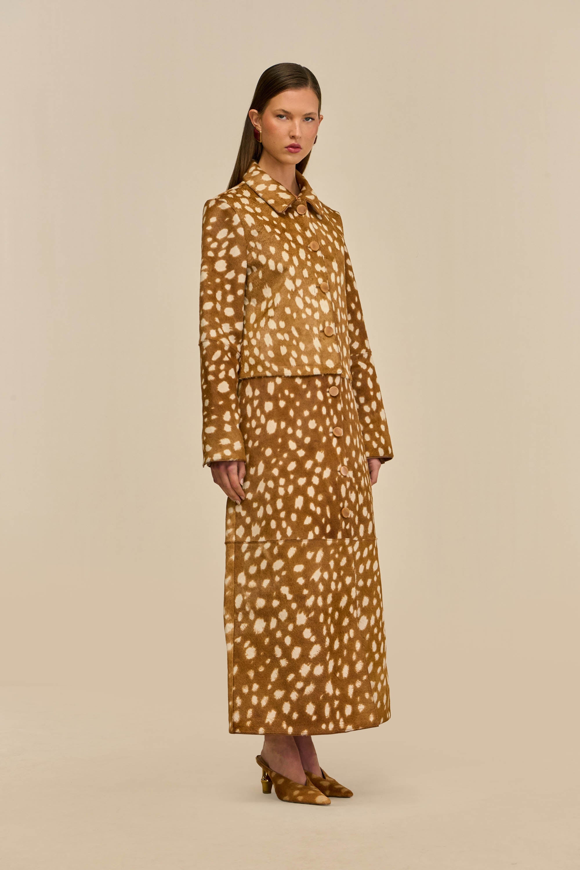 GLINDA CONVERTIBLE COAT - CERVINO