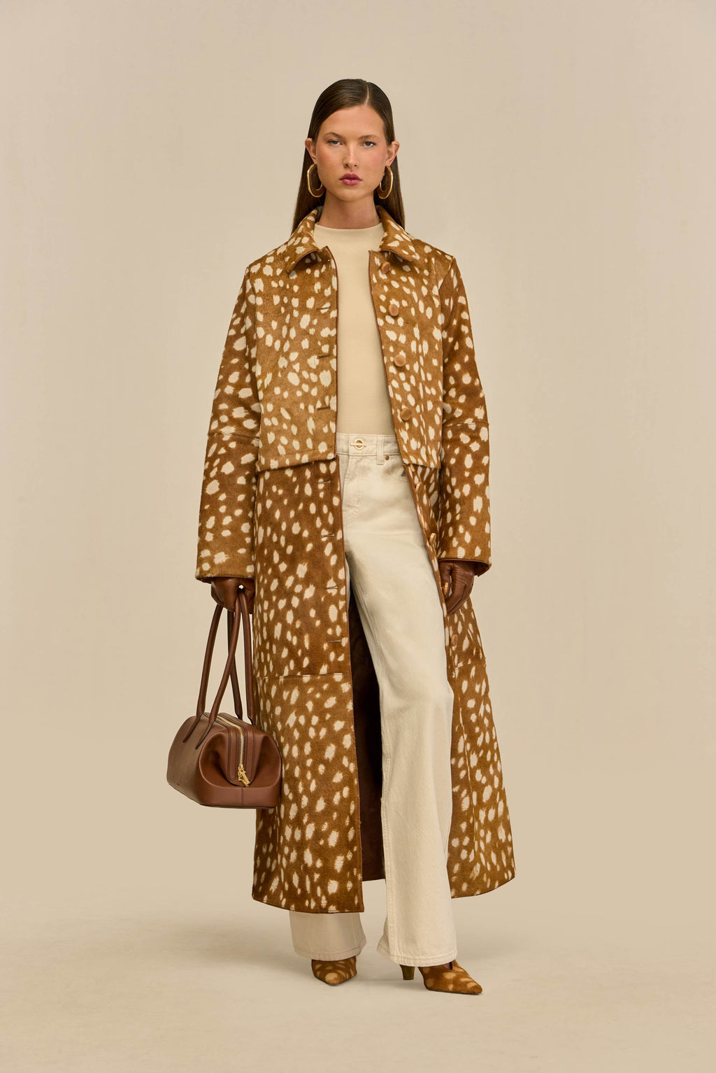 GLINDA CONVERTIBLE COAT - CERVINO